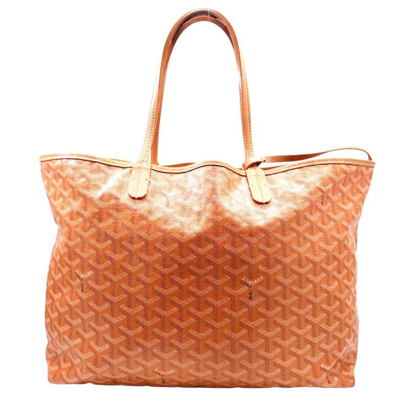 中古】GOYARD ゴヤール サンルイPM PVC オレンジ トートバッグ