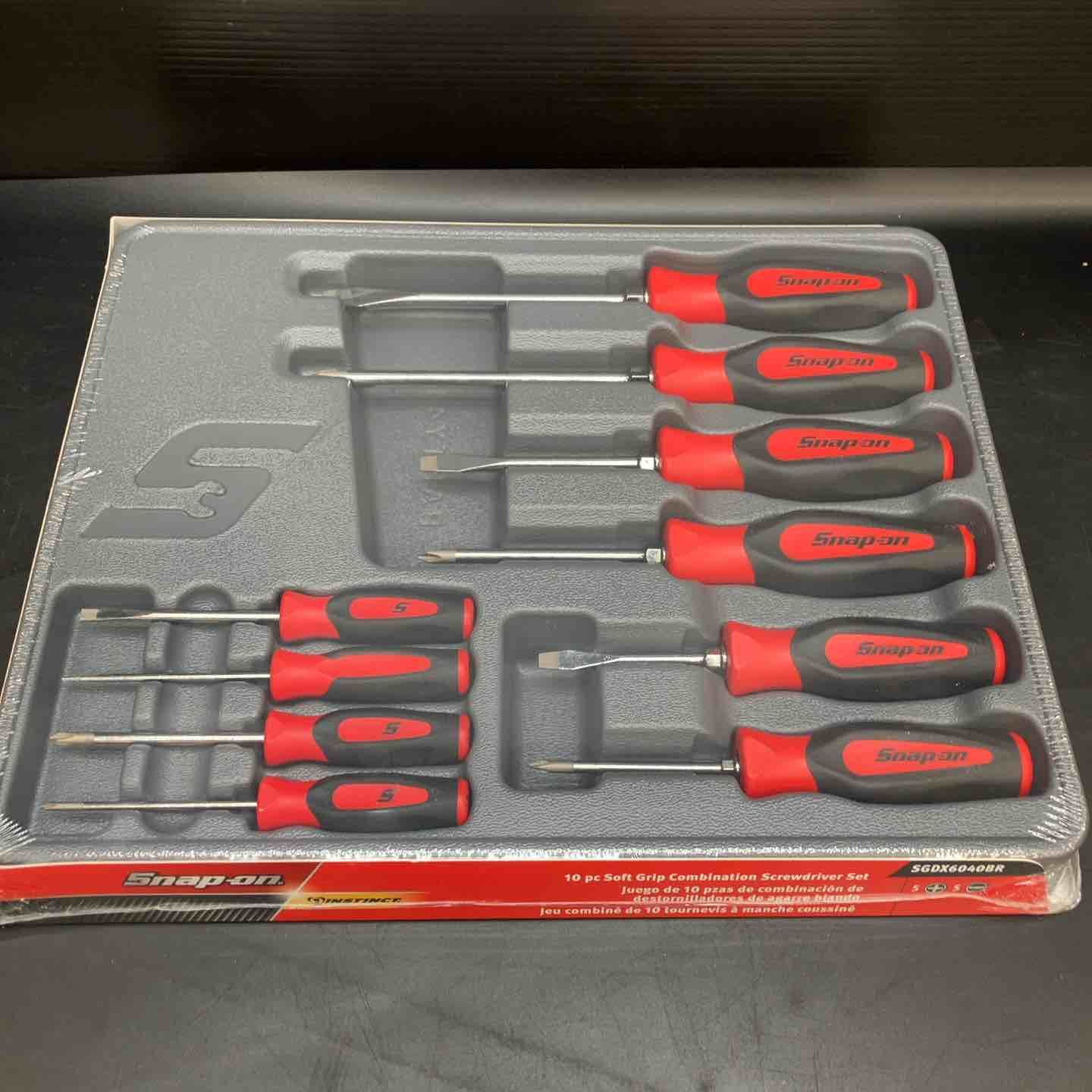【未使用品】スナップオン(Snap-on) コンビネーションソフトグリップドライバー 10本セット SGDX6040BR【川越店】