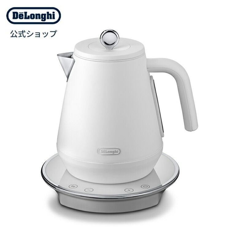 デロンギ エクレティカ 温度設定機能付き電気ケトル【KBY1210J-W】アウトレット品