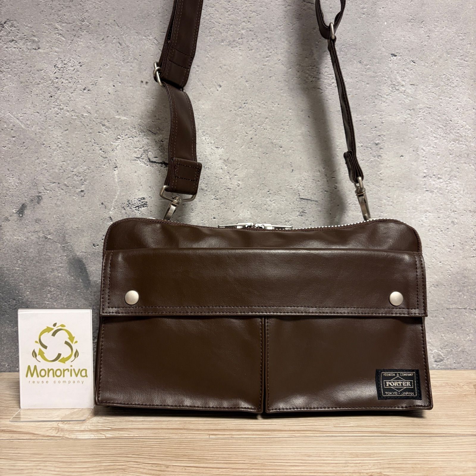 ☘️ ✨未使用級✨ PORTER フリースタイル ショルダーバッグ ブラウン C2-989