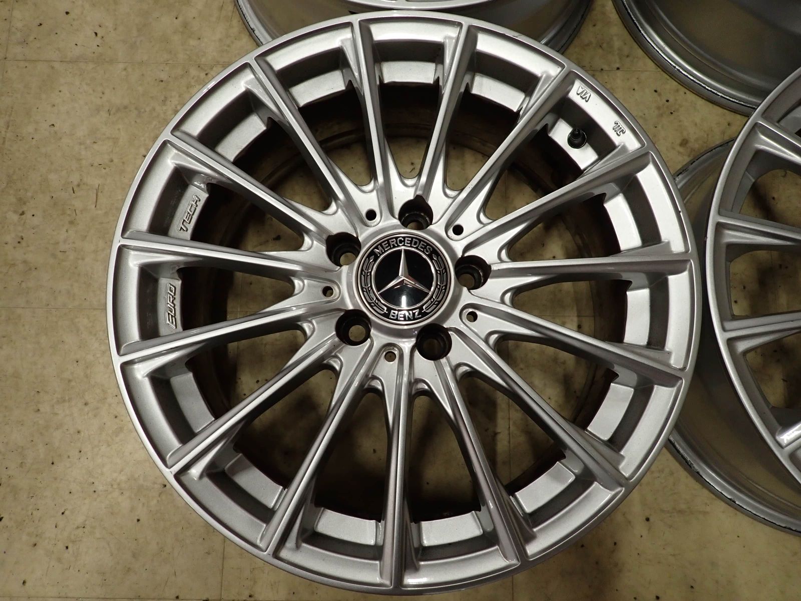 4本 会社宛 送料無料 17×7J EUROTECH アルミ 5穴 PCD 112mm +48 ベンツ 