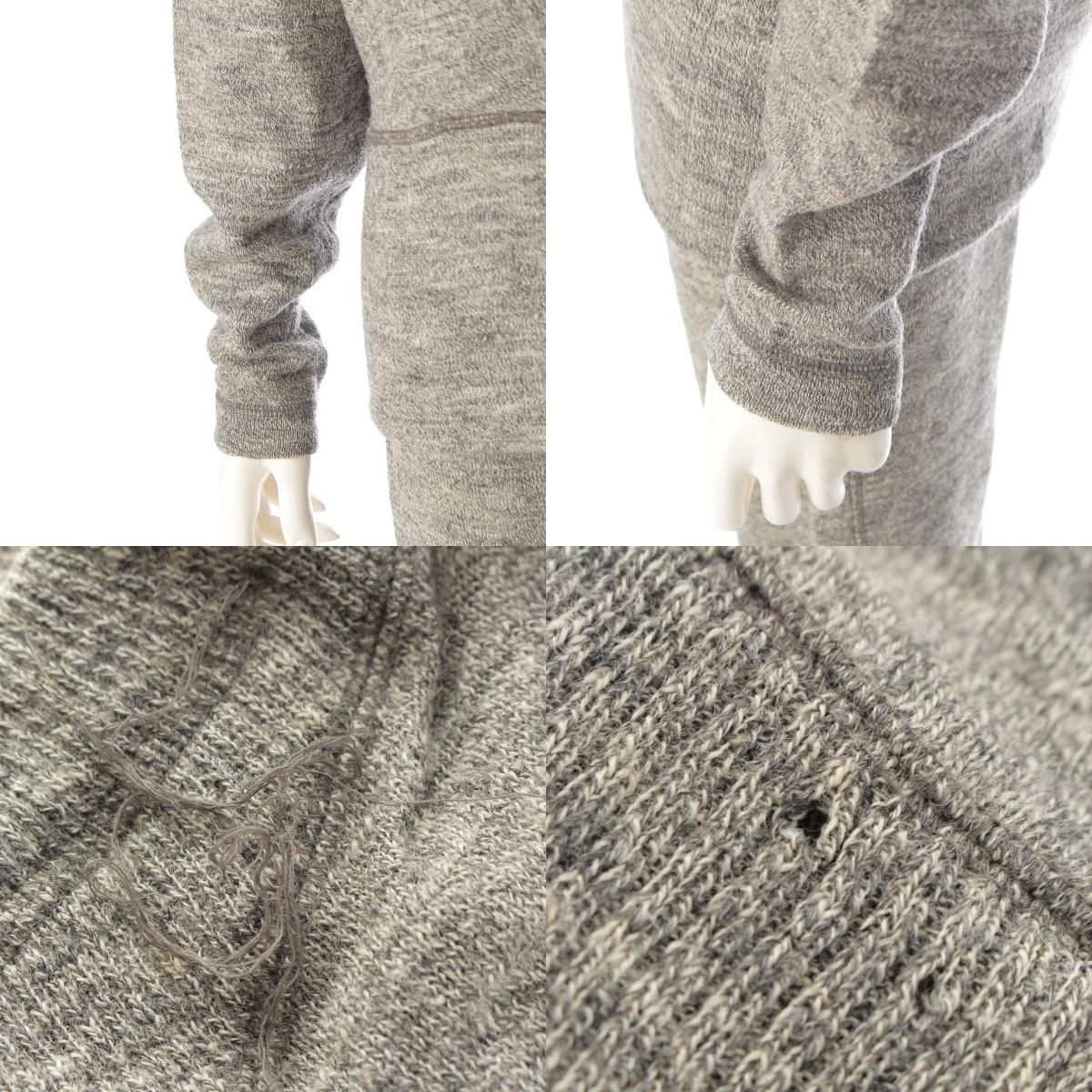 ISSEY MIYAKE　80s 筆タグ　変形トップス　希少 イッセイミヤケ 筆タグ 80s 1983 ウール シルク 変形 2ピース リブ