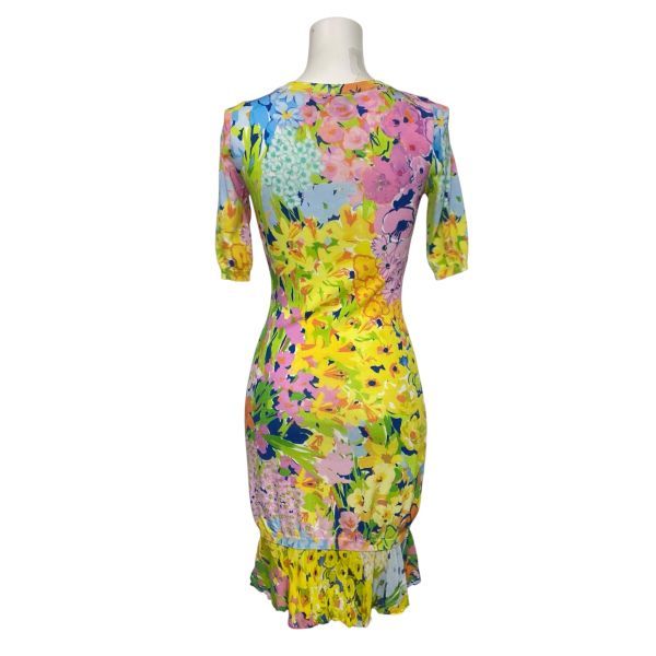 ◇ ブティックモスキーノ BOUTIQUE MOSCHINO 花柄ニットワンピース 七