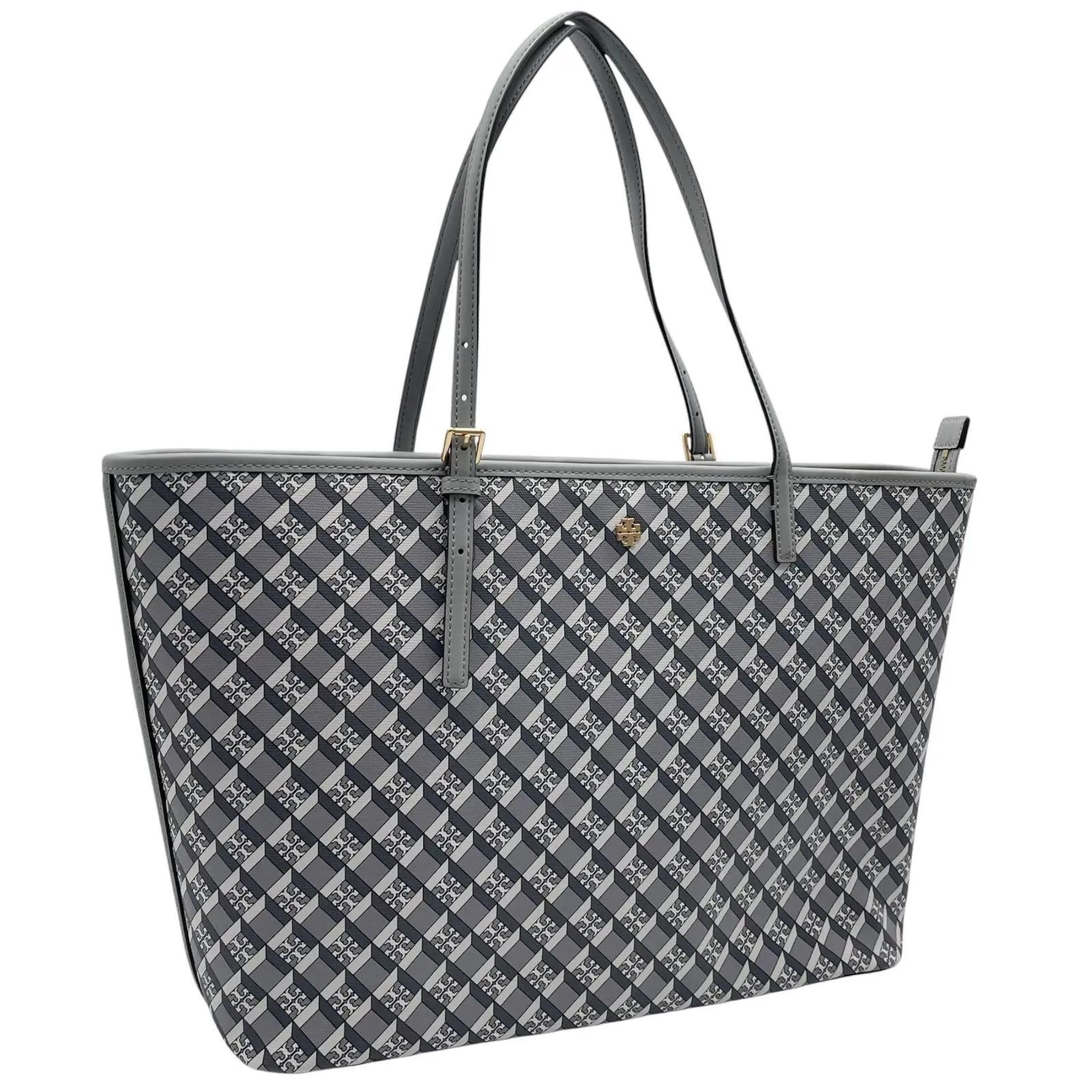 極美品 Tory Burch トリーバーチ トートバッグ ハンドバッグ ジオロゴ 