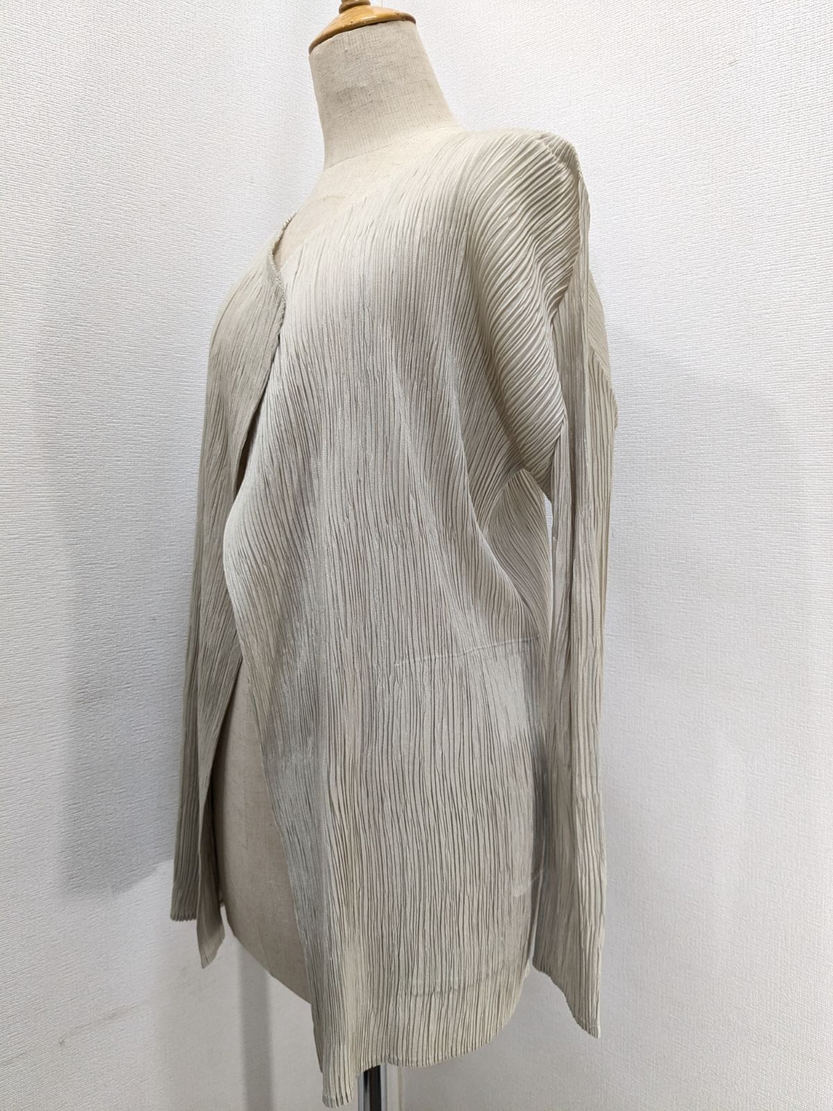プリーツプリーズ PLEATS PLEASE カーディガン ベージュ サイズ3