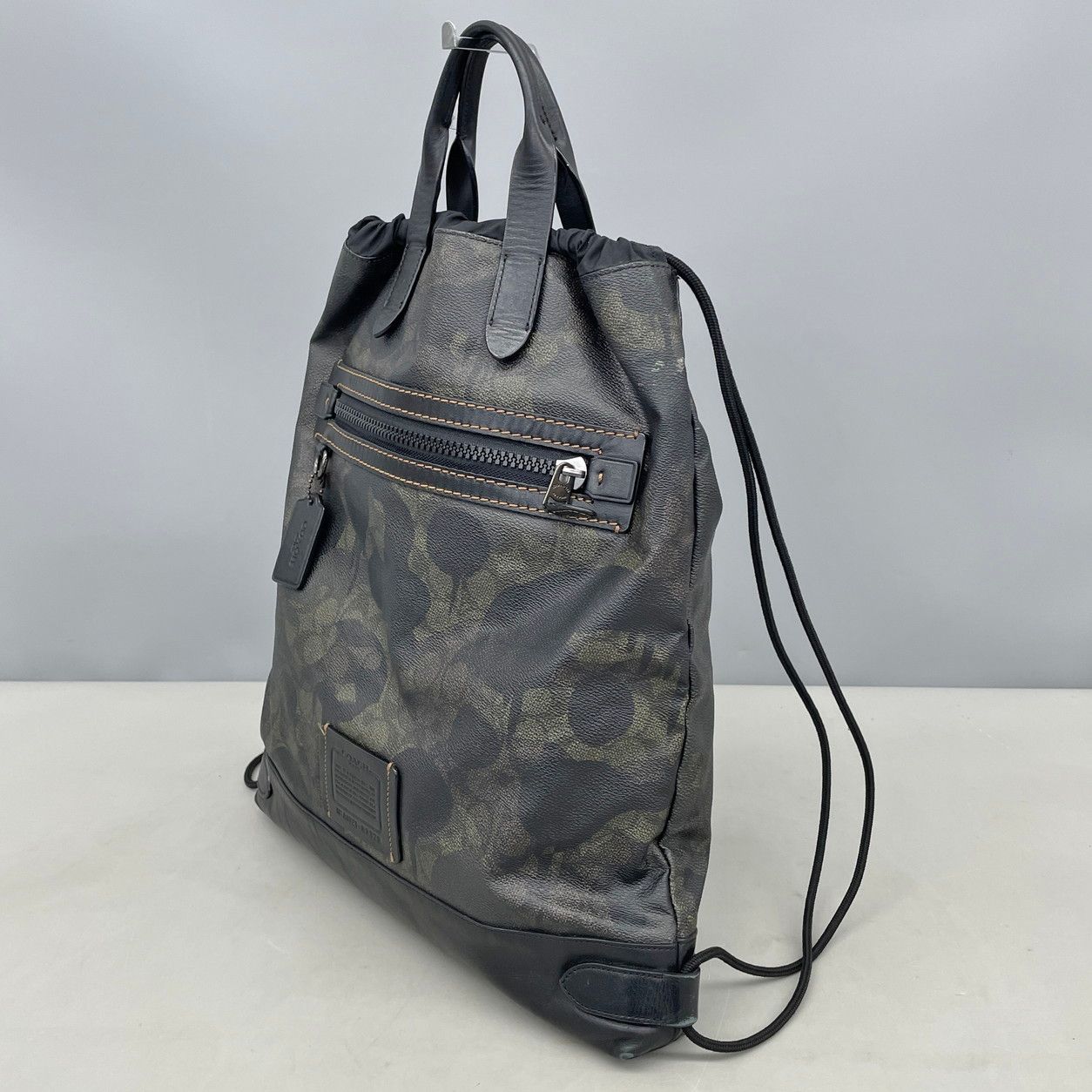 コーチ COACH バックパック ナップサック 巾着 シグネチャー - メルカリ