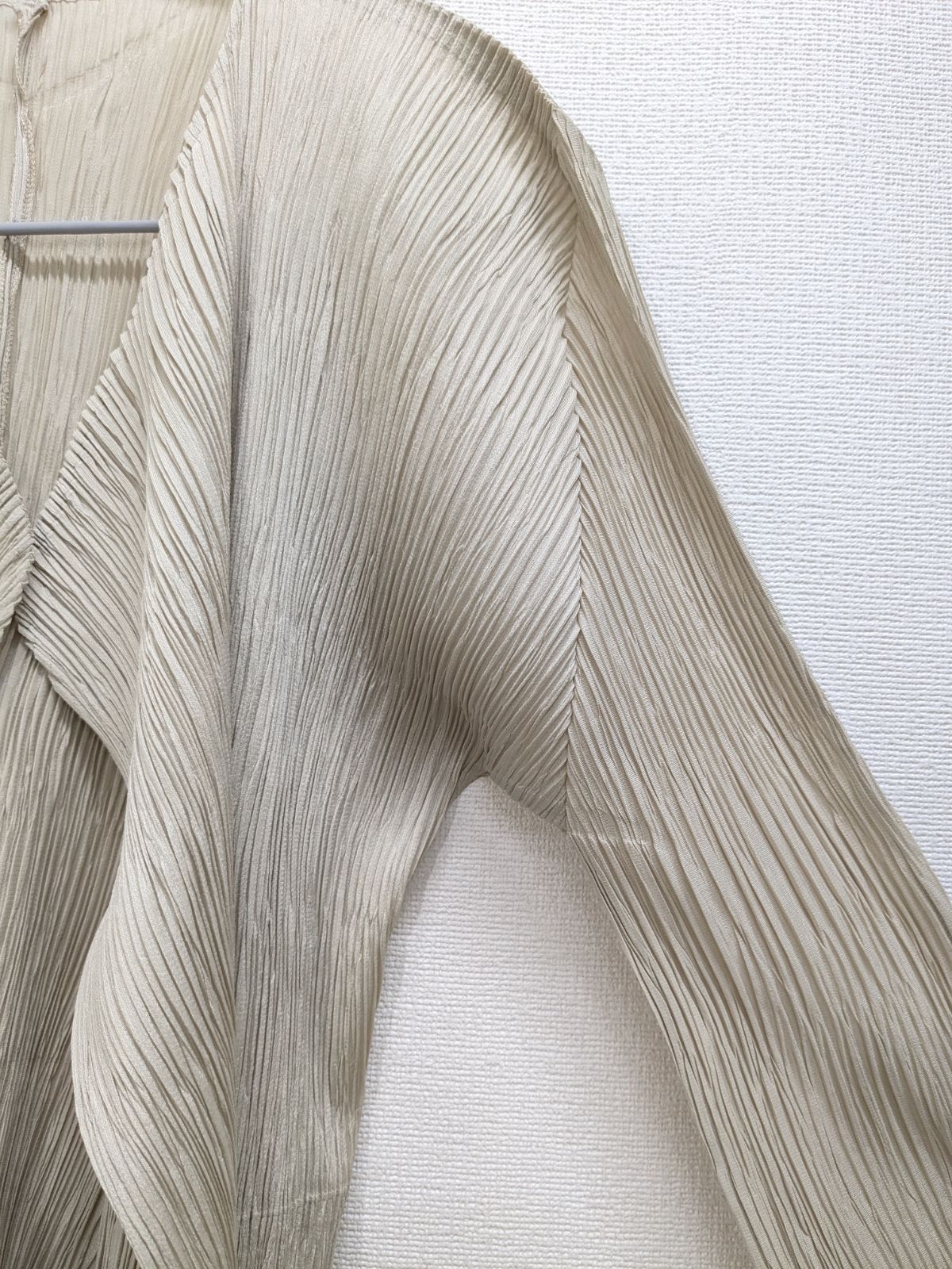 プリーツプリーズ PLEATS PLEASE カーディガン ベージュ サイズ3