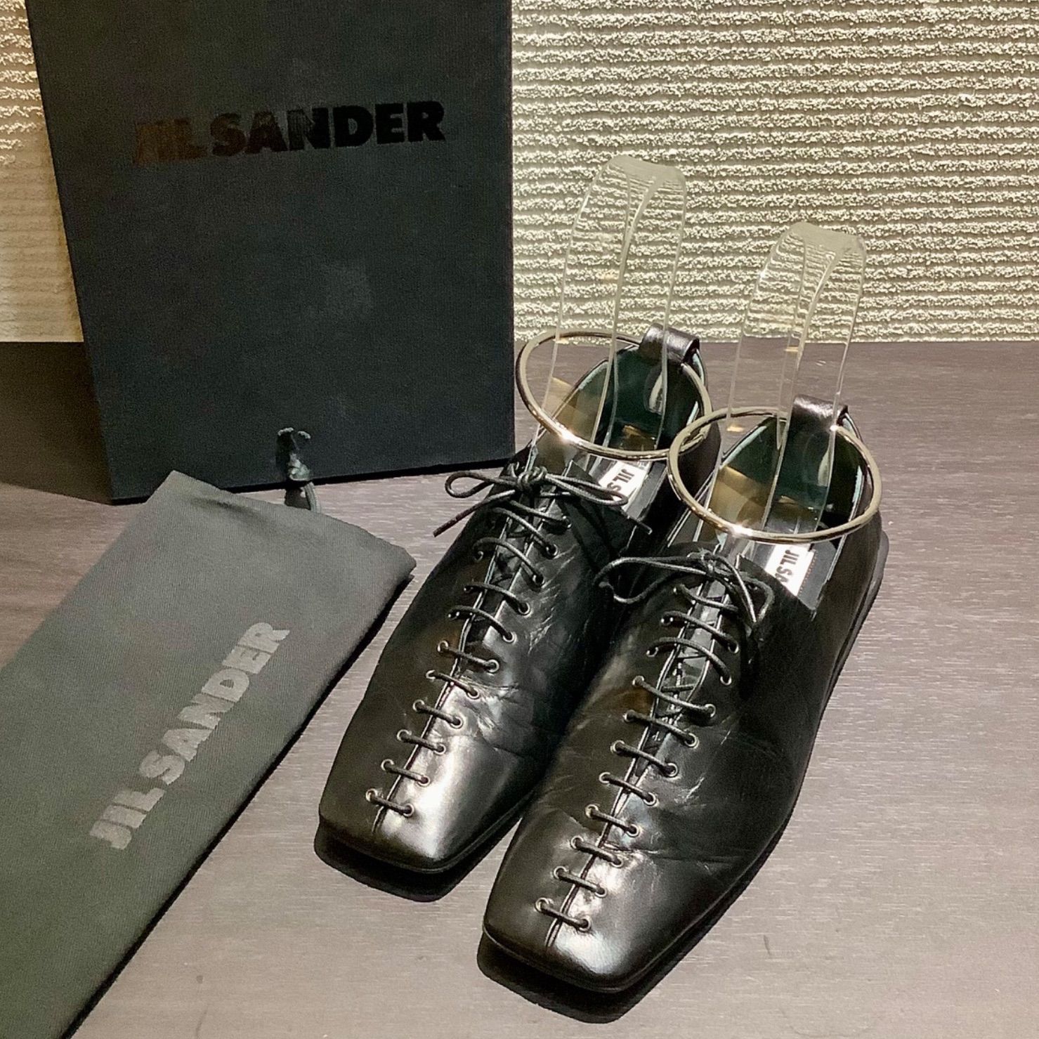 ジルサンダー JIL SANDER メタルアンクレット レースアップ レザー