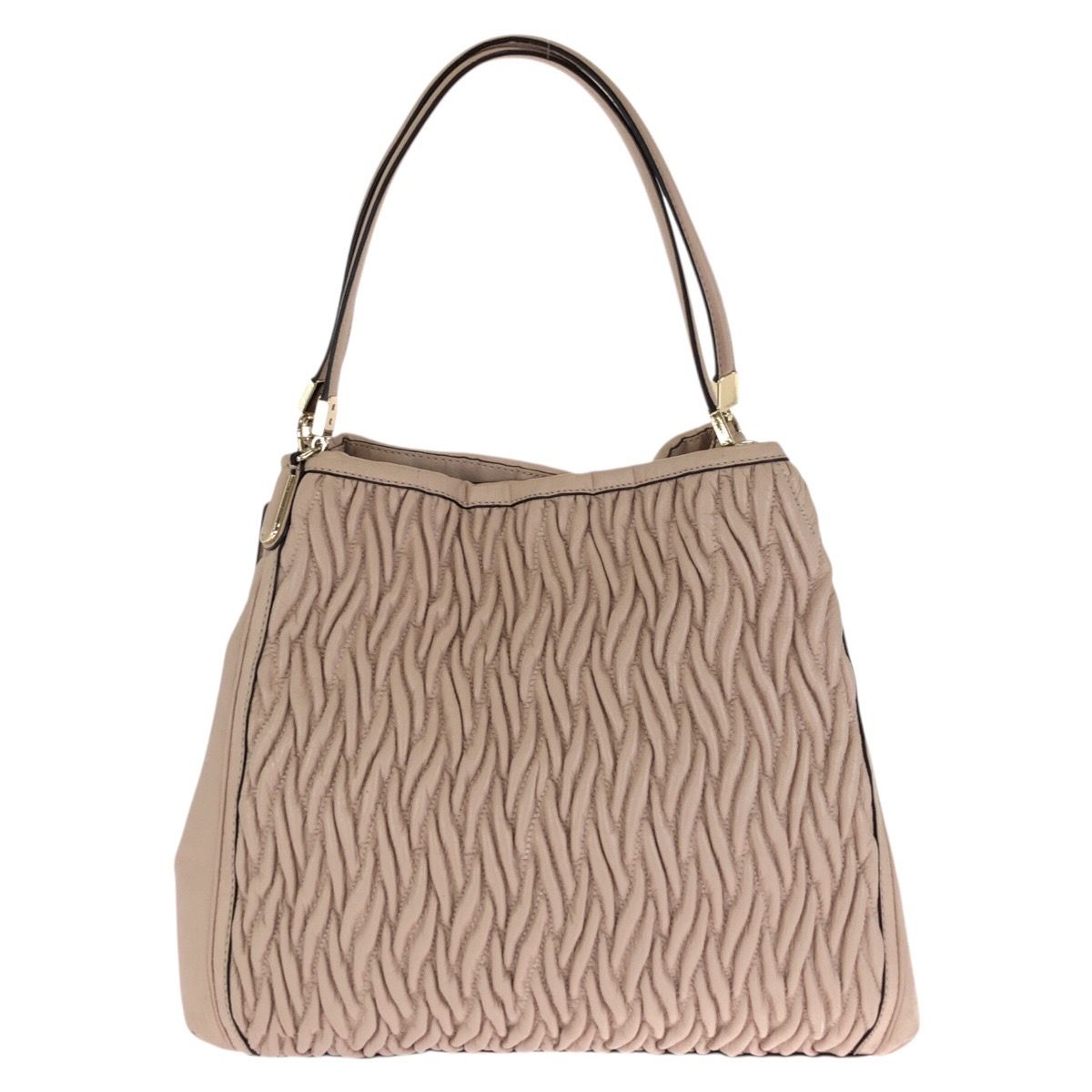 美品 COACH コーチ マディソン ギャザード ツイスト レザー フィービー
