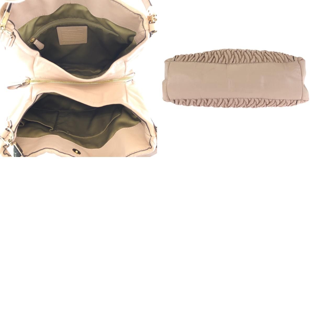 美品 COACH コーチ マディソン ギャザード ツイスト レザー フィービー 