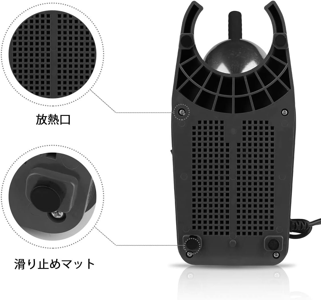 かき氷機 電動 300Wハイパワー 80kg/h砕氷量 30dB低騒音 2200r/min回転数 専用保護カバー/ステンレス製特大トレイ付き マイクロスイッチ 放熱機能 業務用/家庭用 日本語説明書付き [並行輸入品]