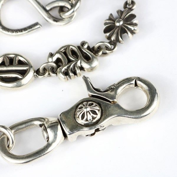 CHROME HEARTS 銀座店 クロムハーツ １クリップ アルファベットロゴ ウォレットチェーン メンズ シルバー SV925 102419 CHROME HEARTS 銀座店 クロムハーツ 1クリップ アルファベットロゴ