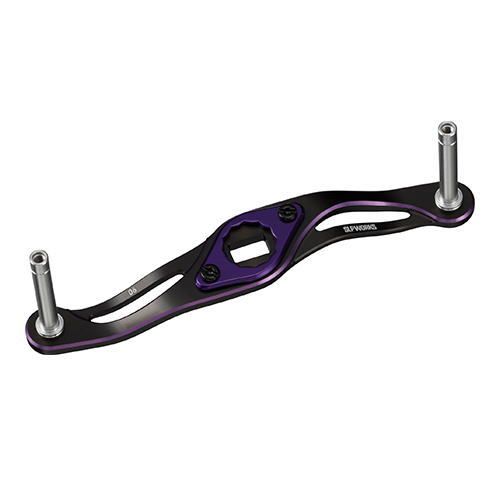 ダイワ SLPW 90mm MC クランクハンドル ブラック・パープル｜リール カスタム 替えハンドル daiwa