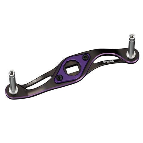 ダイワ SLPW 80mm MC クランクハンドル ブラック・パープル｜リール カスタム 替えハンドル daiwa