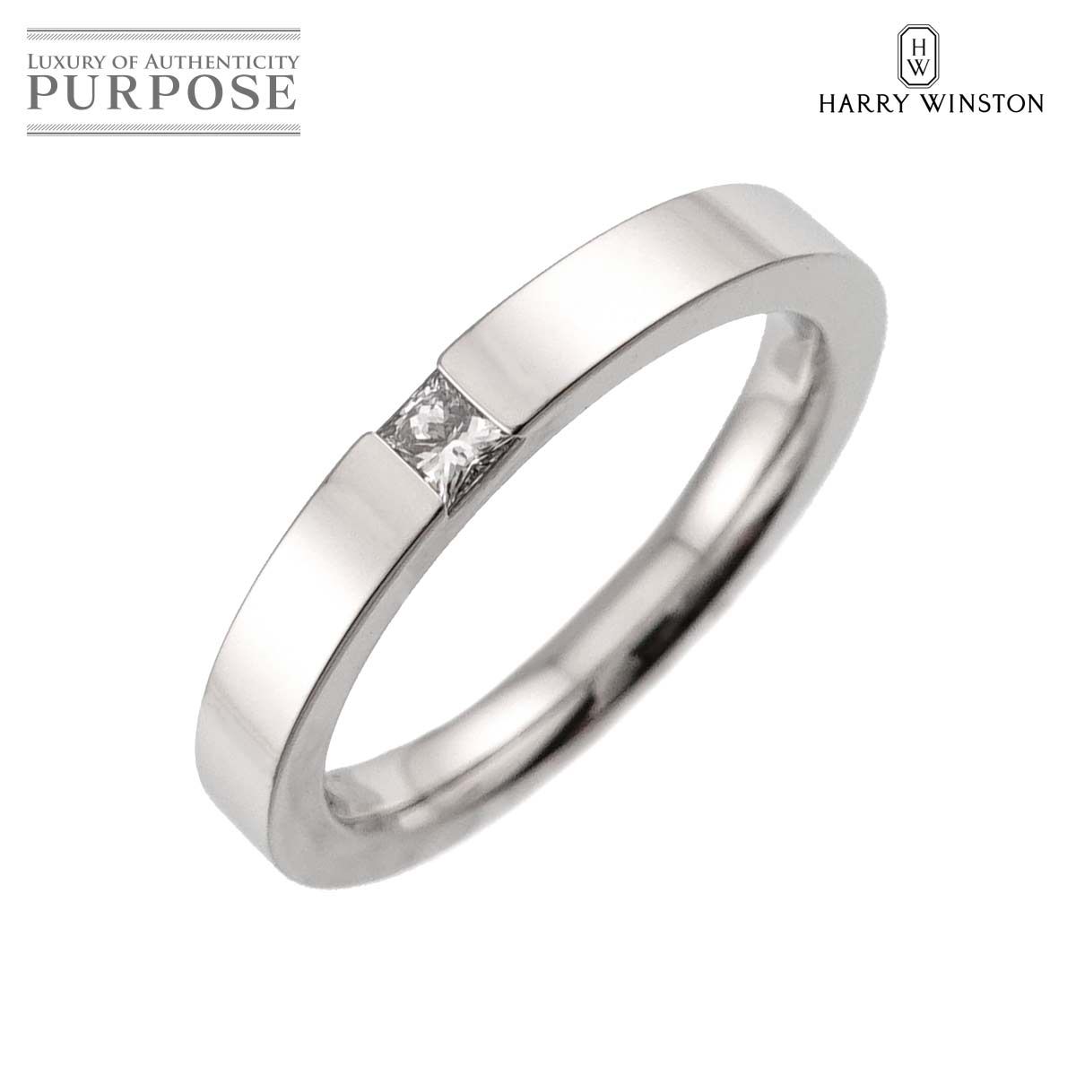ハリーウィンストン HARRY WINSTON プリンセスカット 9号 リング 