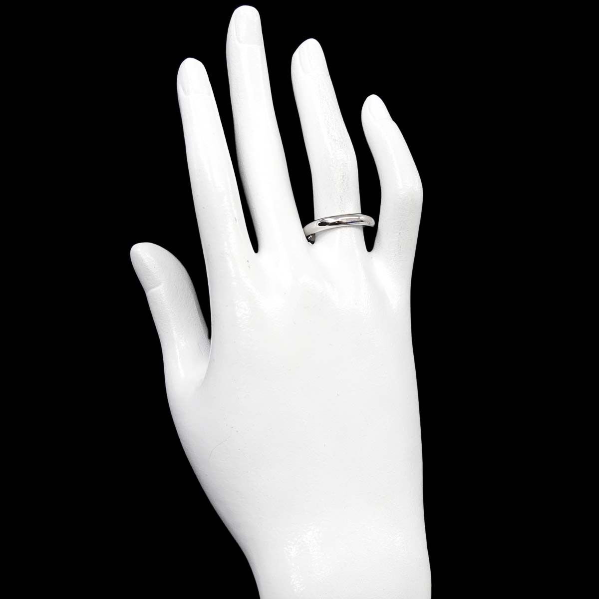 カルティエ Cartier 1895 クラシック バンド #57 リング 幅3.5mm Pt 