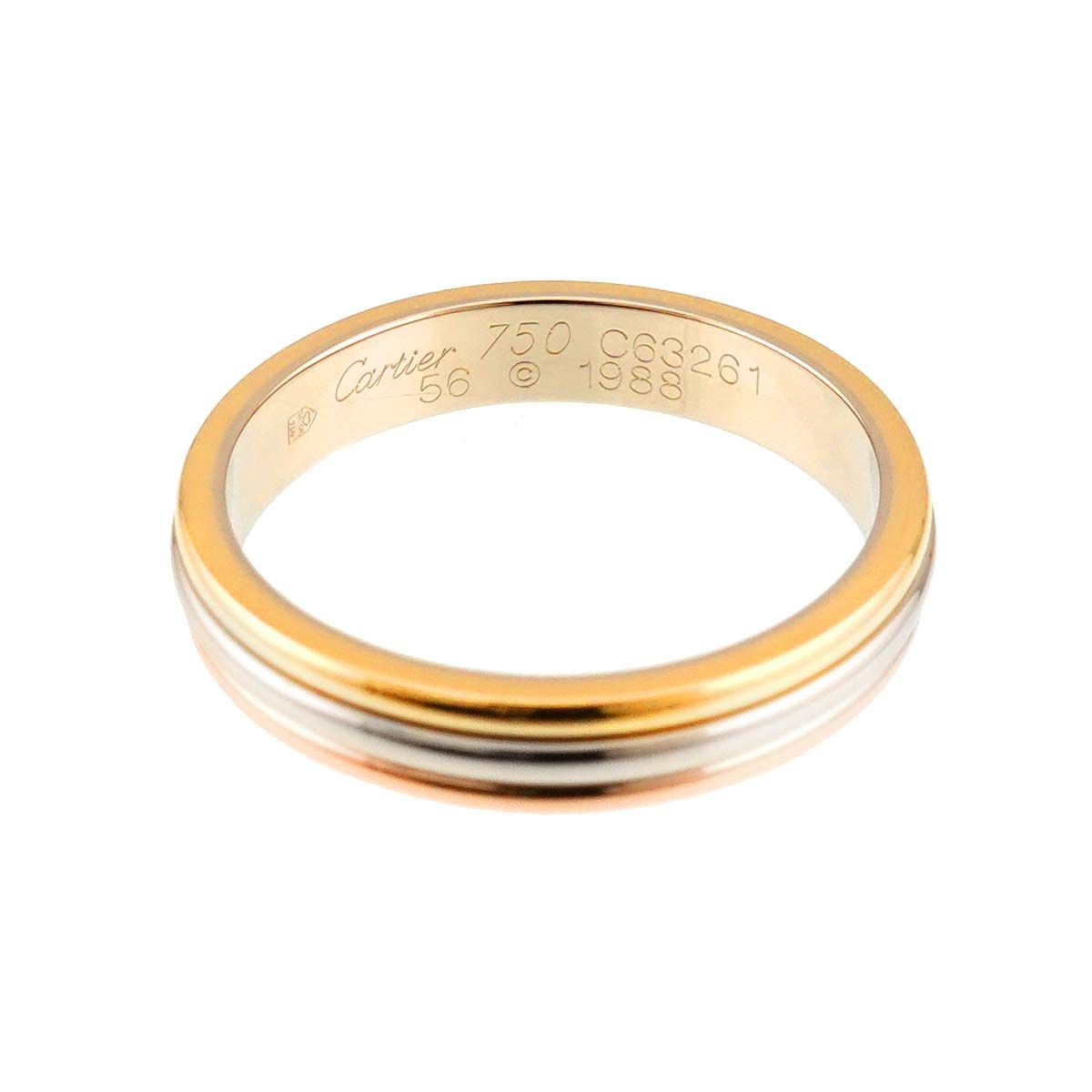 カルティエ Cartier ヴァンドーム #56 リング K18 YG WG PG スリー