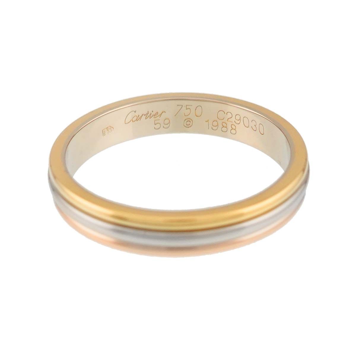 カルティエ Cartier ヴァンドーム #59 リング K18 YG WG PG スリー