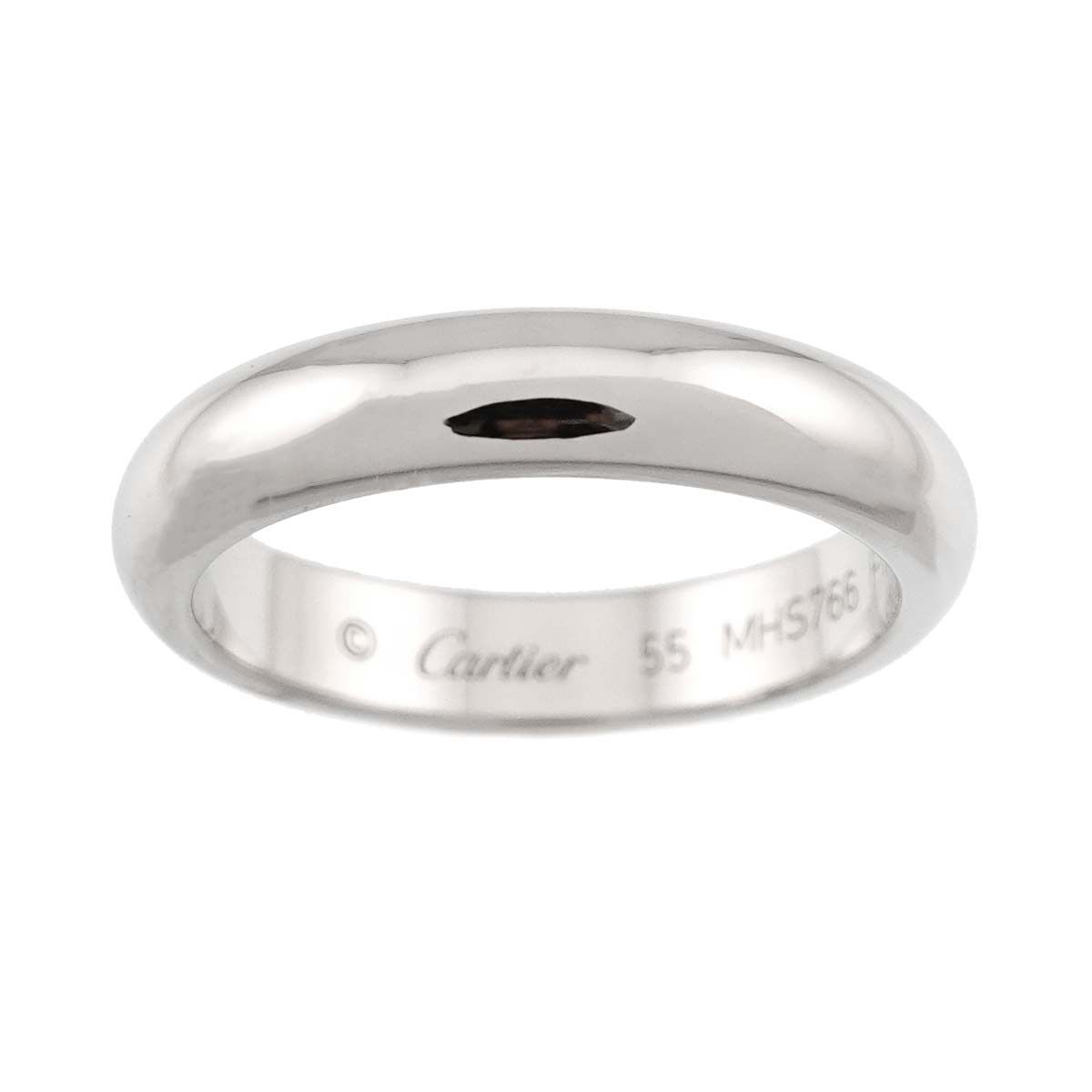 カルティエ Cartier 1895 クラシック #55 リング 幅4mm Pt プラチナ