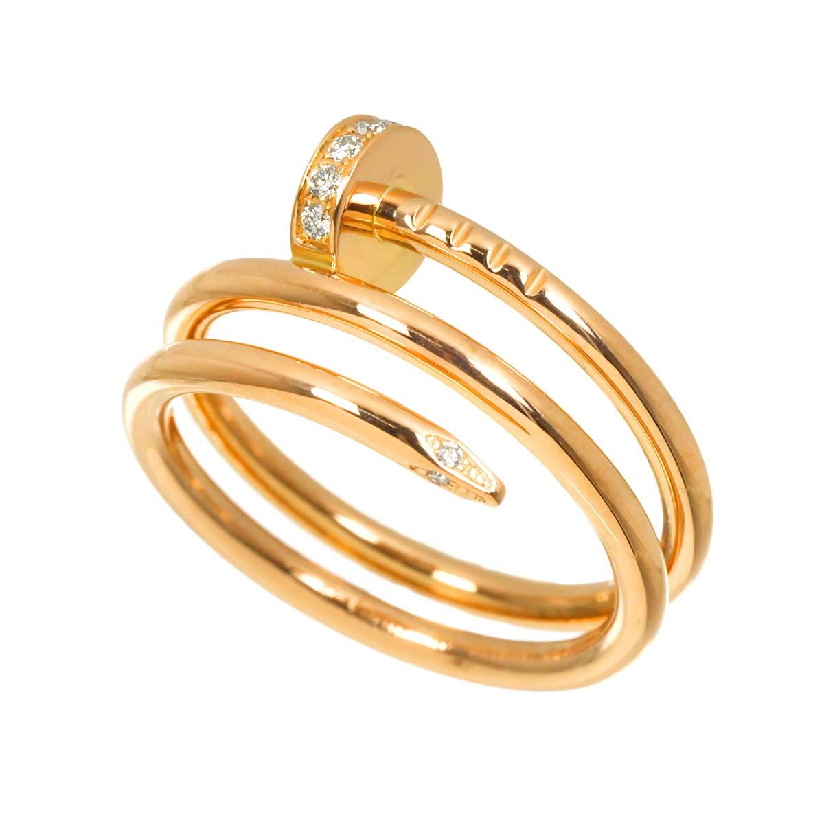 カルティエ Cartier ジュストアンクル ダブル #49 リング ダイヤ K18