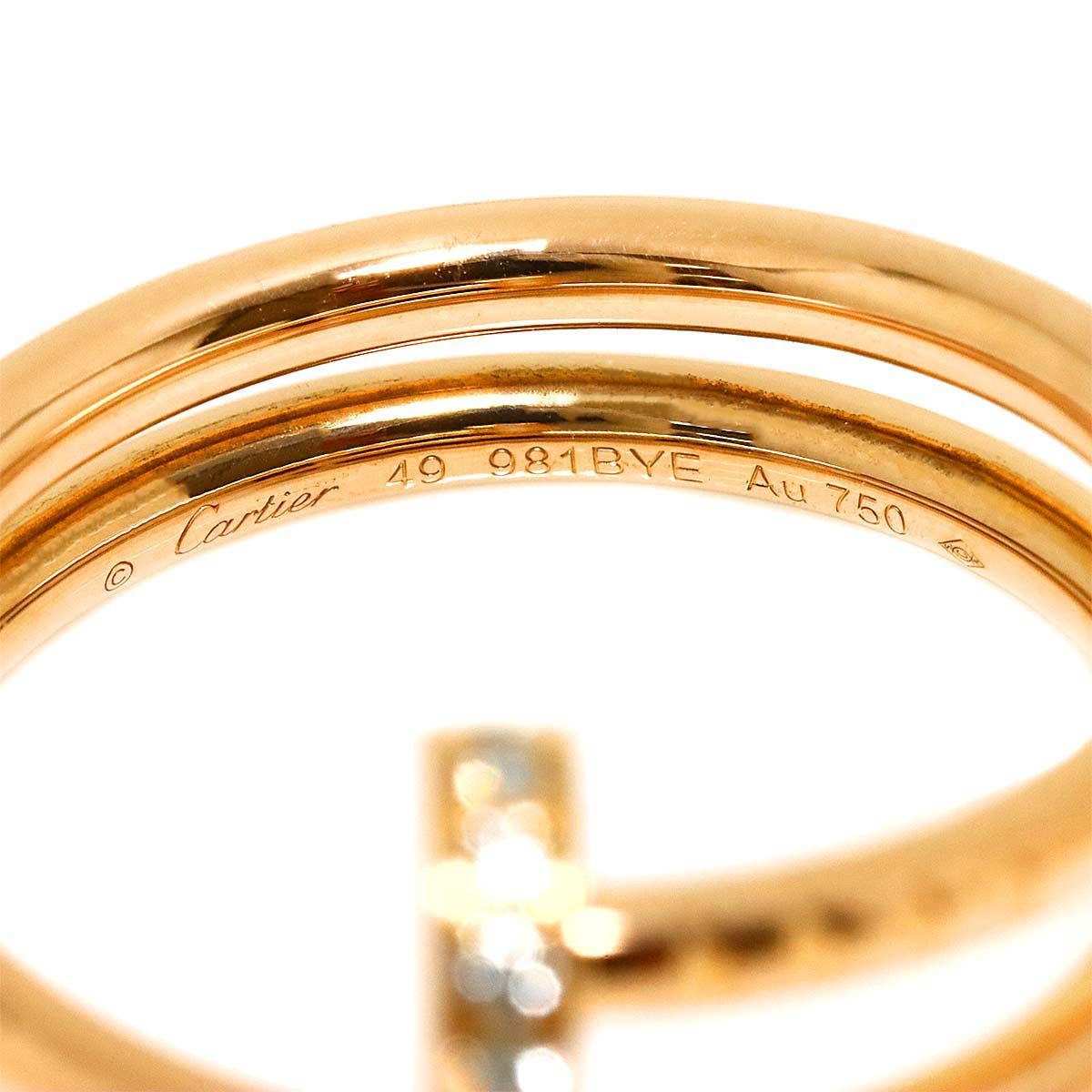 カルティエ Cartier ジュストアンクル ダブル #49 リング ダイヤ K18