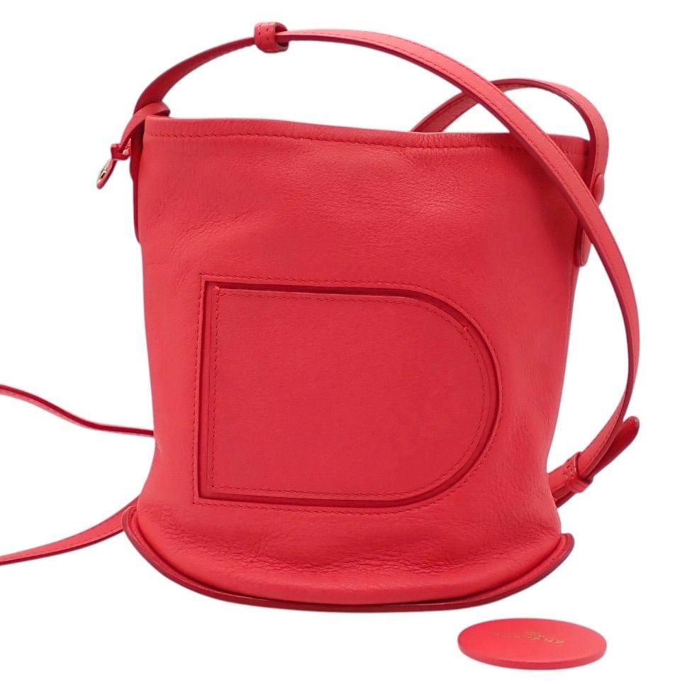 6281 美品 デルボー DELVAUX リュック バックパック レザー レッド