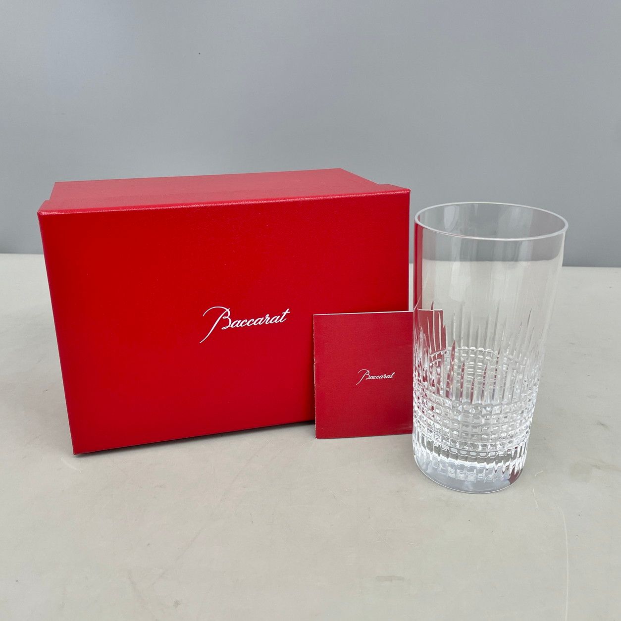 バカラ Baccarat グラス ナンシー ハイボールグラス 高さ14cm 箱付き 