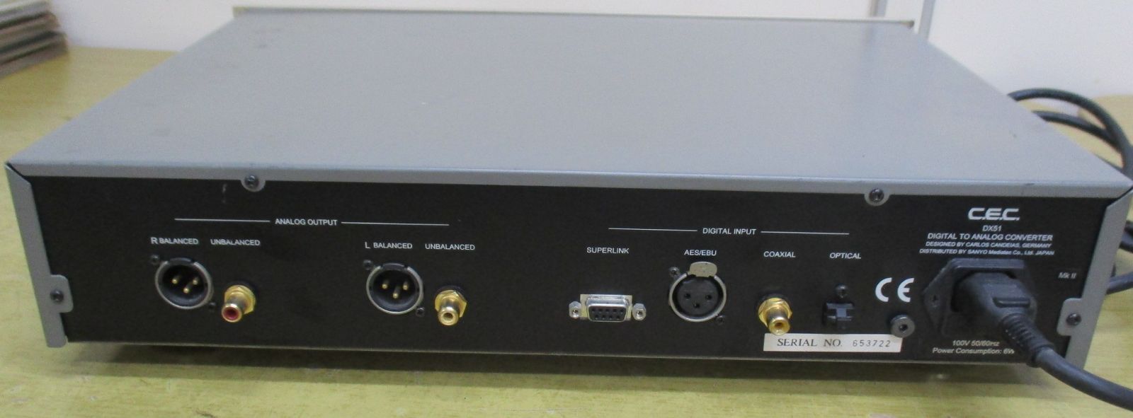 B203 CEC DX51 D/Aコンバーター D/A CONVERTER - メルカリ