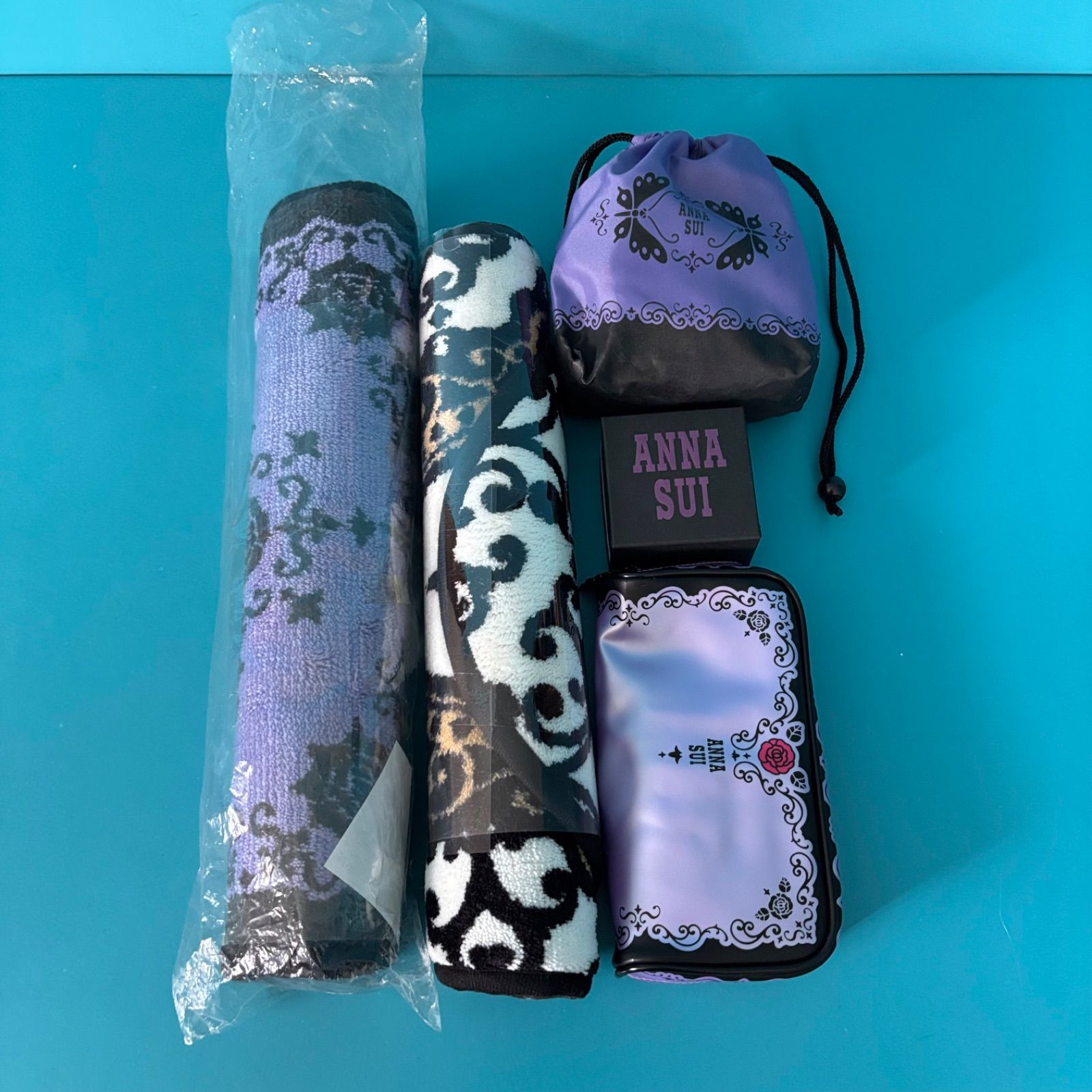 （非売品）アナスイ　ラグマット　未使用未開封 ANNA SUI アナスイ ラグマット 雑貨 6点セット 未使用 ミラー ポーチ
