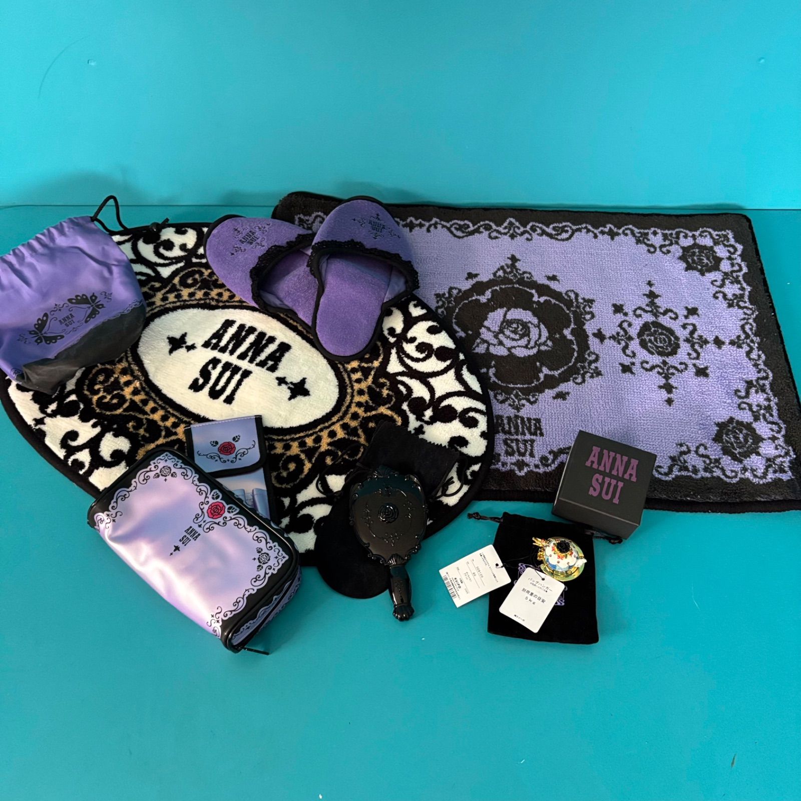 （非売品）アナスイ　ラグマット　未使用未開封 ANNA SUI アナスイ ラグマット 雑貨 6点セット 未使用 ミラー ポーチ