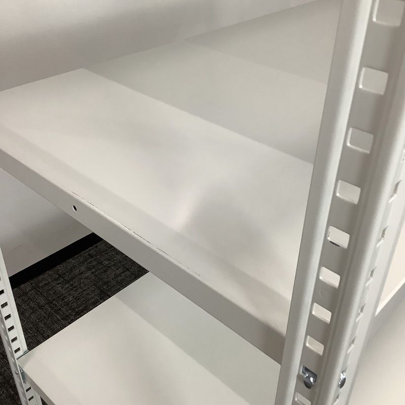 中古 スチール棚 オカムラ 5段 幅 1800×奥行600×高さ2100mm ホワイト
