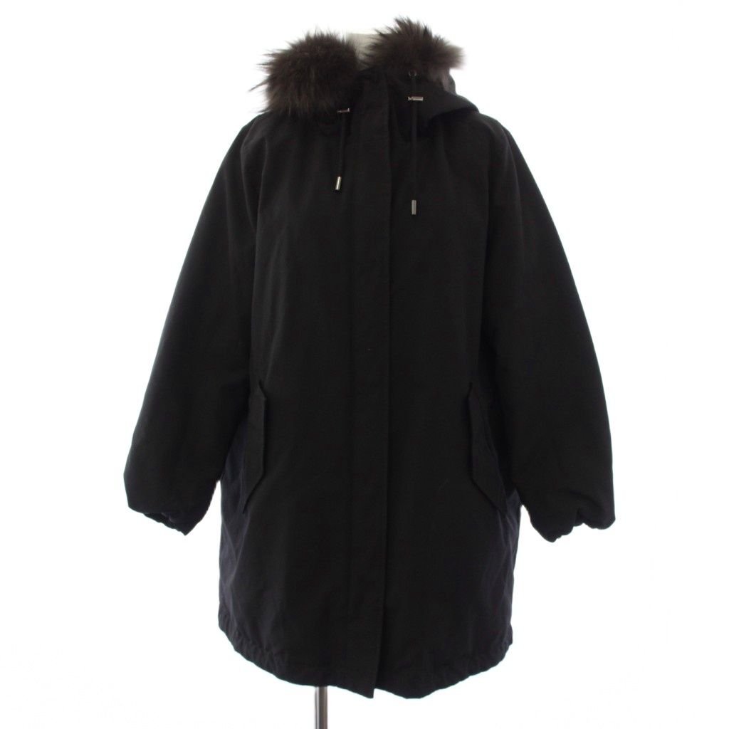 23区 オンワード樫山 19AW ダウンコート ロング ジップアップ フード