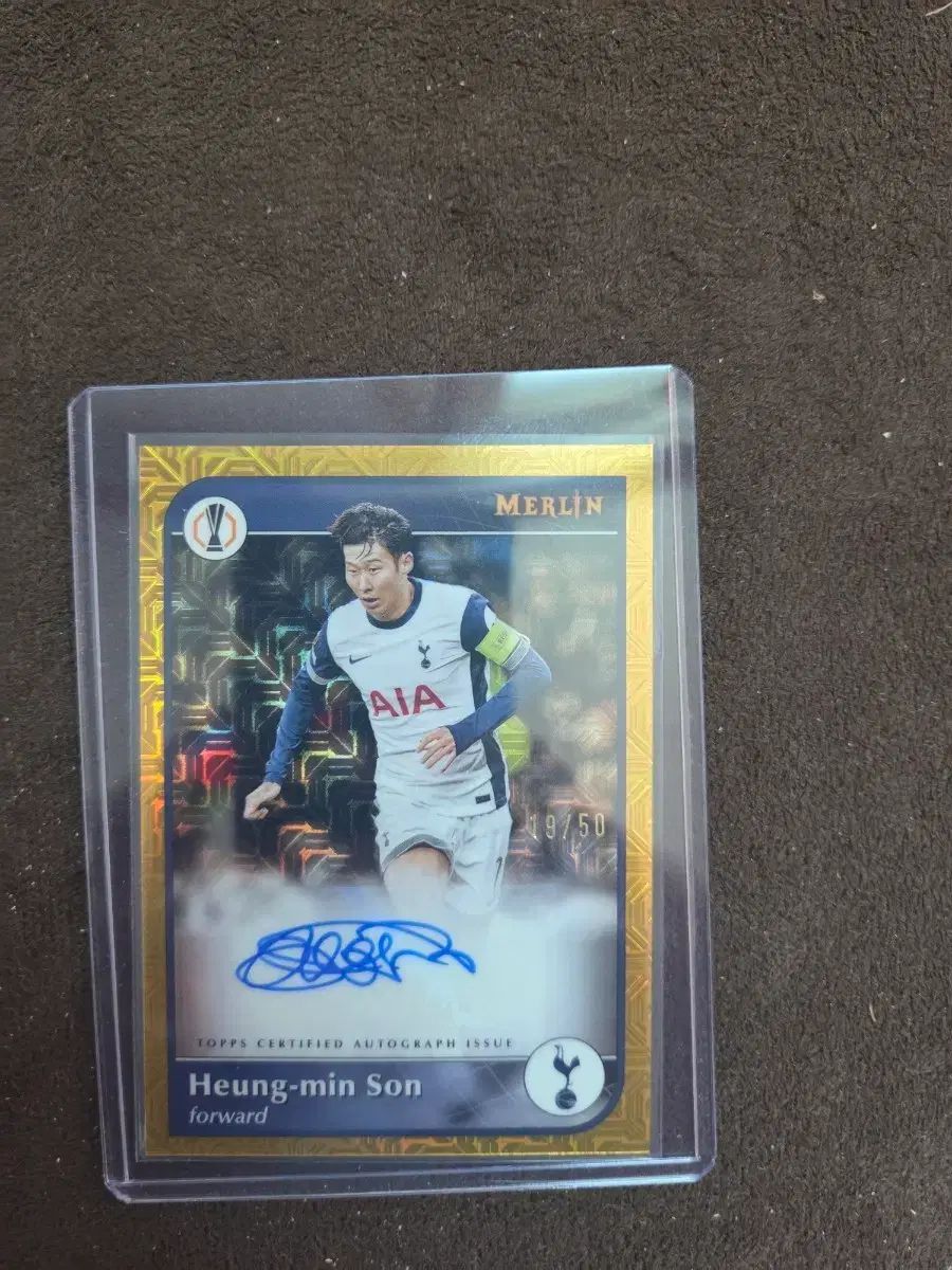 ソン・フンミン Topps Merlin サインカード 19 /50