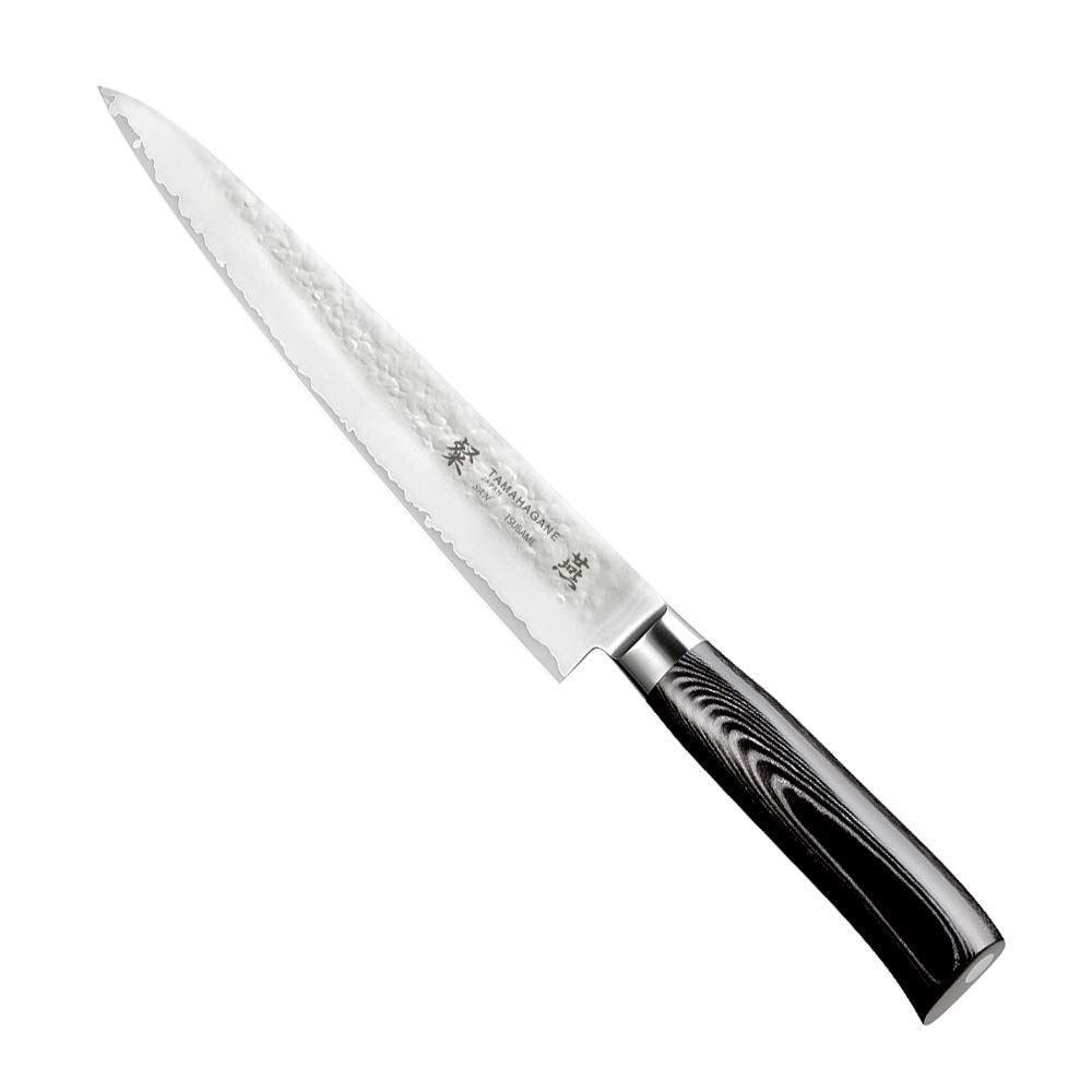 新品 片岡製作所 特殊包丁 ブラック 210mm TAMAHAGANE 粲 燕 筋引き SNMH-1121