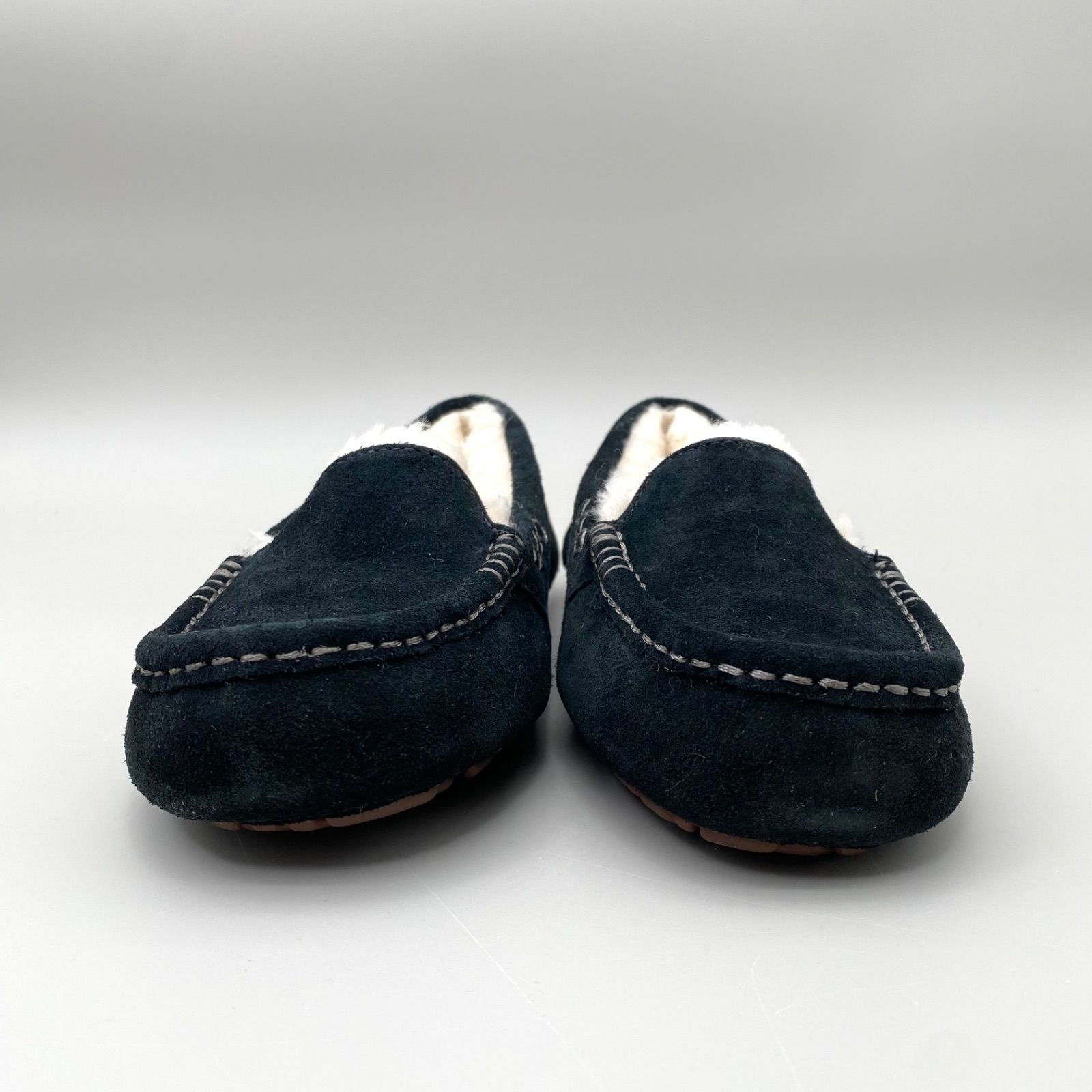 UGG レディース 23cm モカシン シューズ ANSLEY アンスレー ブラック