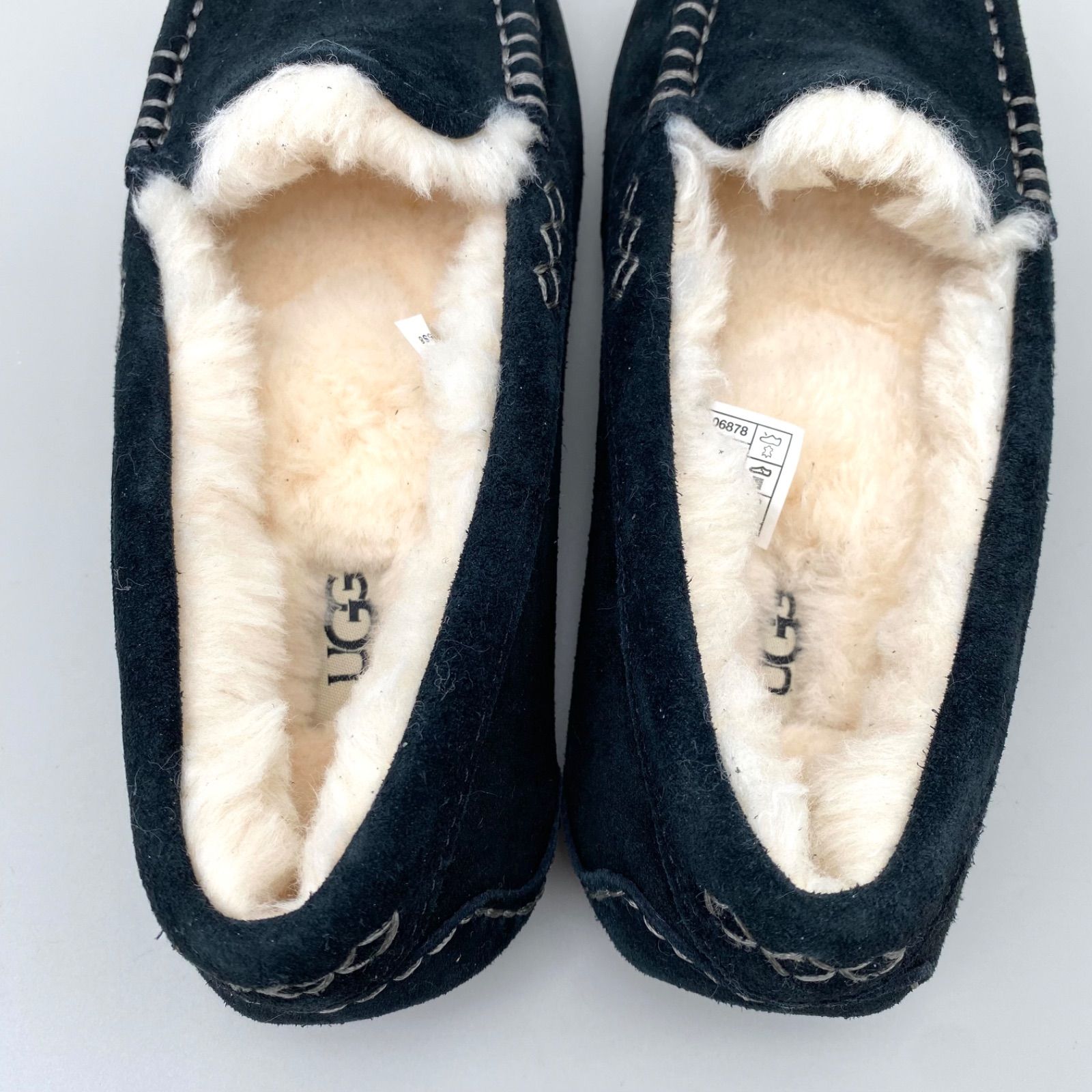 UGG レディース 23cm モカシン シューズ ANSLEY アンスレー ブラック