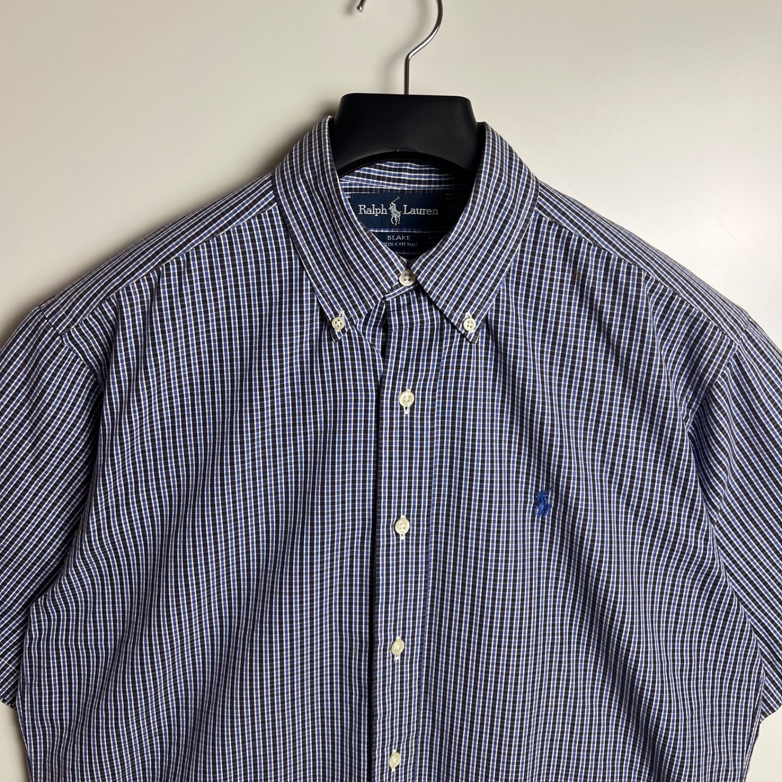 Ralph Lauren 00s VTG BLAKE S/S BD shirts M ラルフローレン ボタン