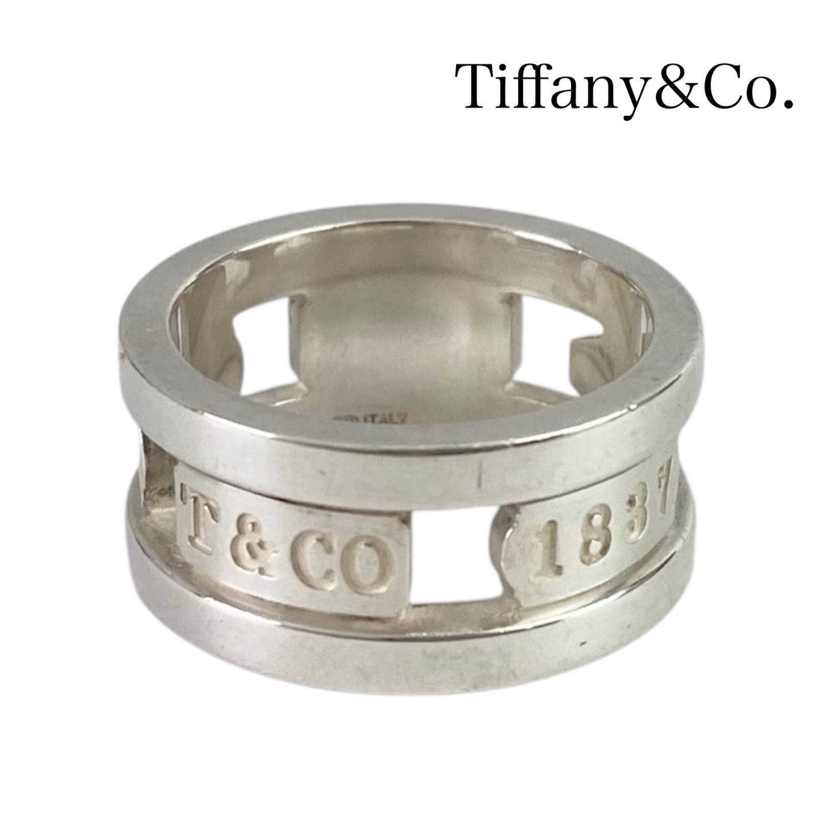 【中古】ティファニー エレメントリング シルバー　925 TIFFANY&Co. ティファニー TIFFANY 1837 エレメントリング 指輪