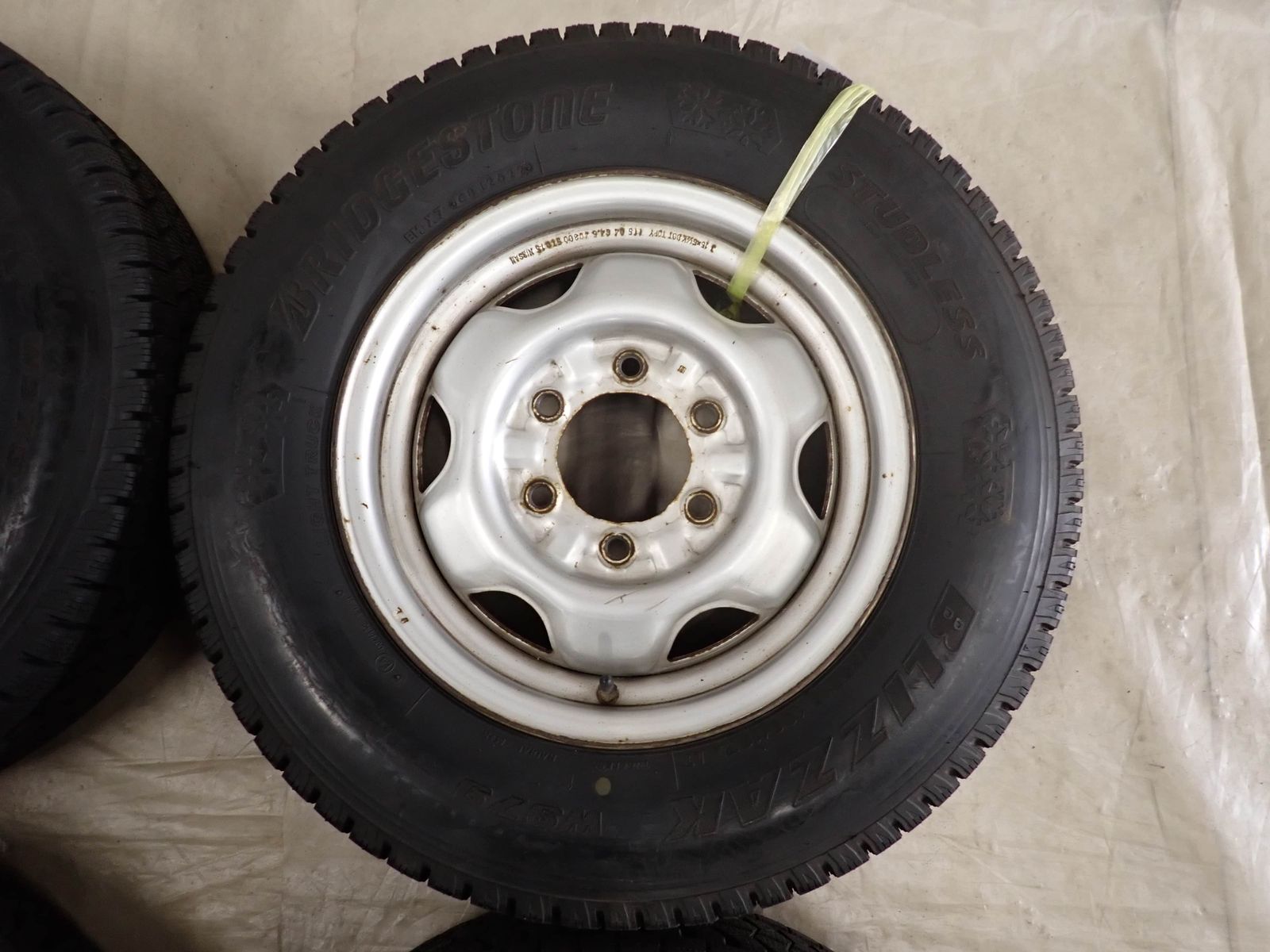 冬4本SET 会社宛 送料無料 195/75R15×5.5J 109/107 LT ブリヂストン 