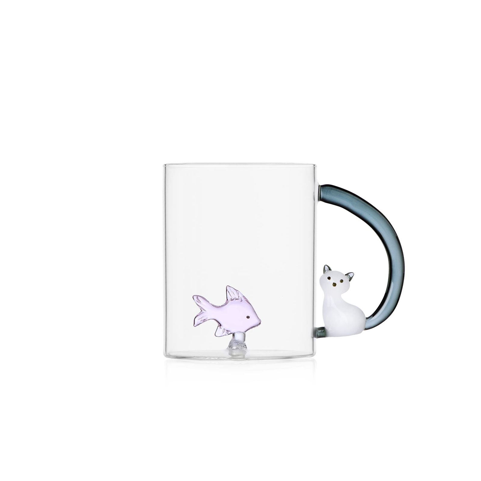 新品 ICHENDORF (イッケンドルフ) マグ フィッシュとネコ Pink Fish&White cat with smoke tail 0935209000-CN 7,031円