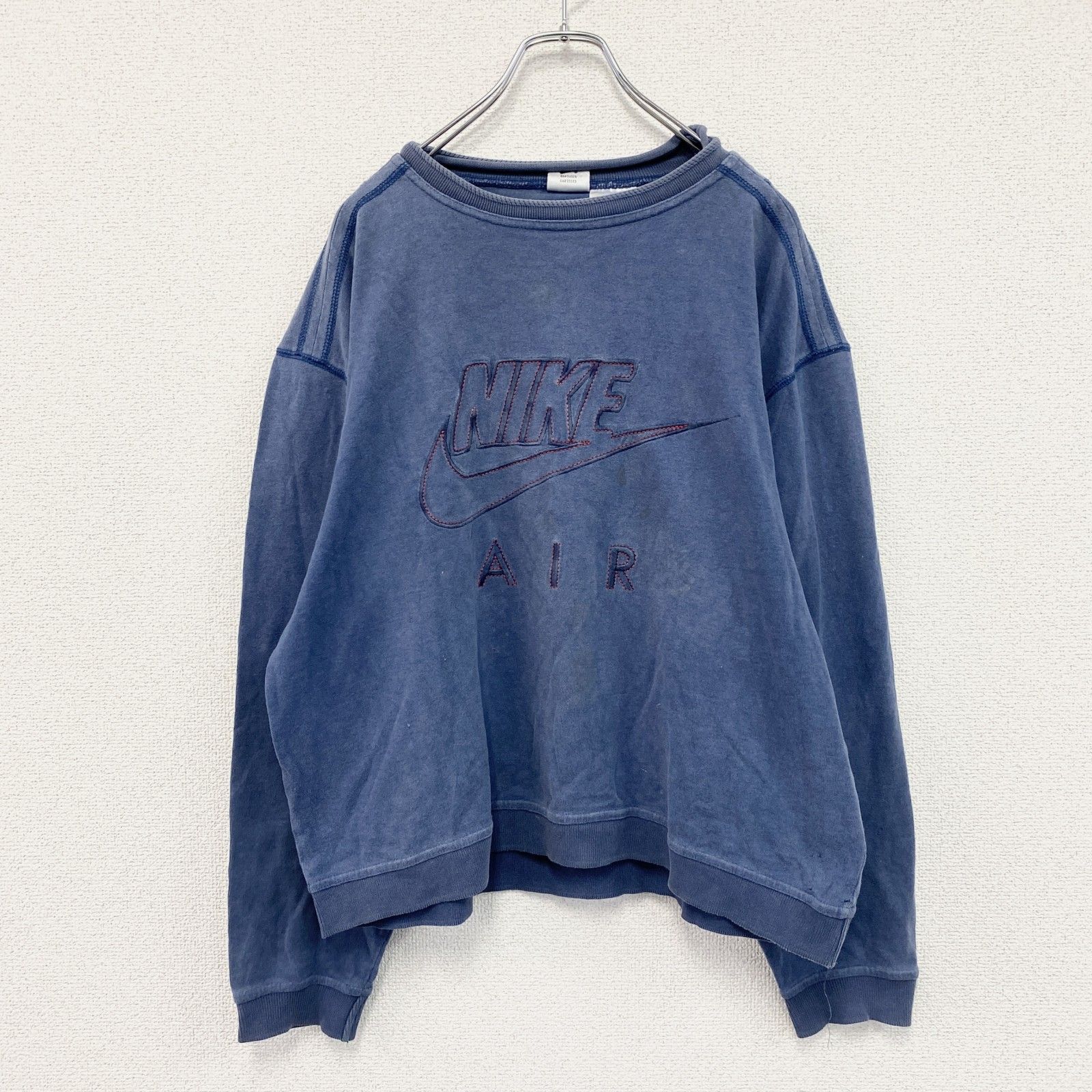 NIKE ナイキ スウェット/トレーナー 紺 ネイビー Sサイズ 古着 - メルカリ