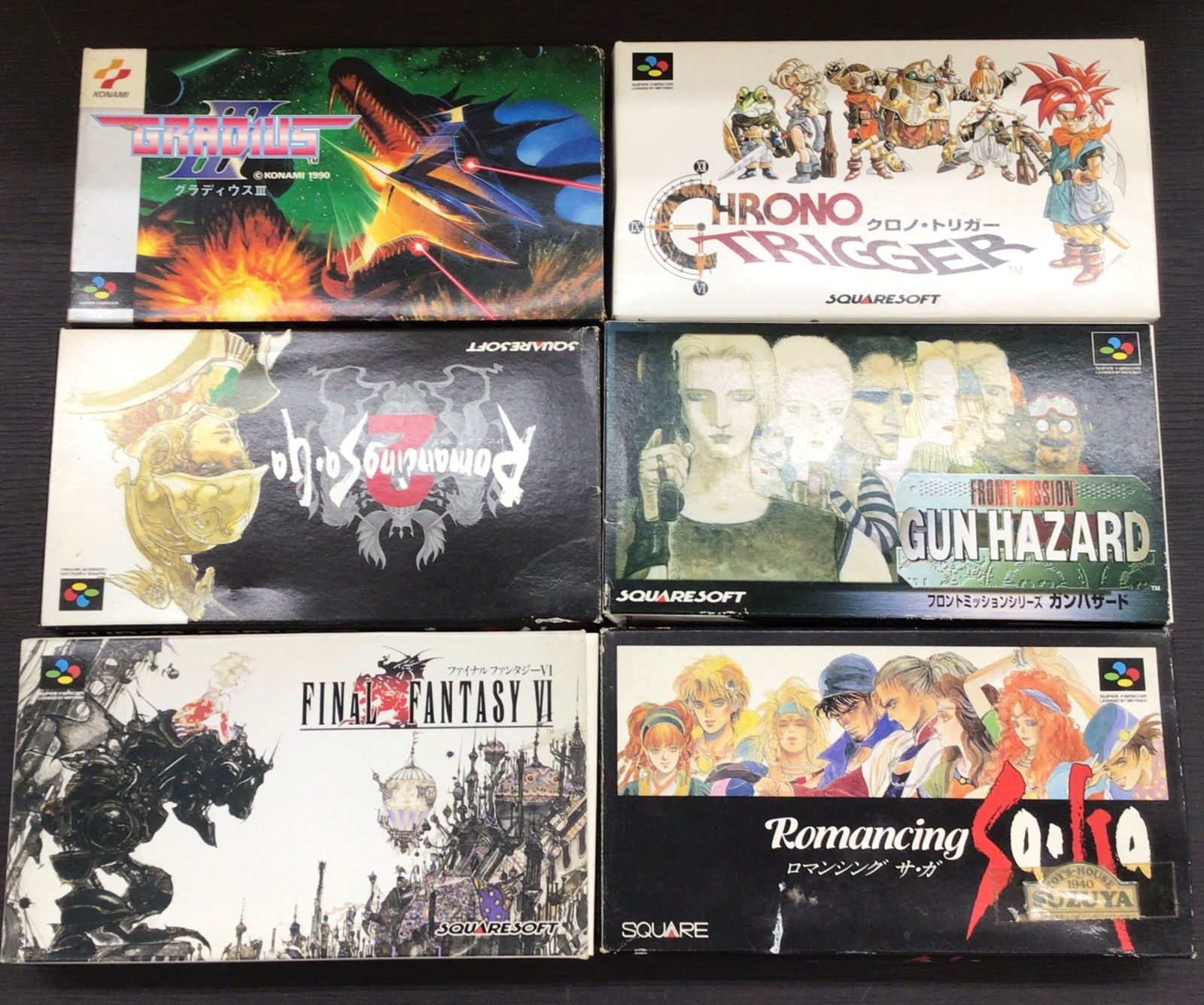 【中古・現状品】スーパーファミコン　ソフト　６点　箱付き　当時物　K-670
