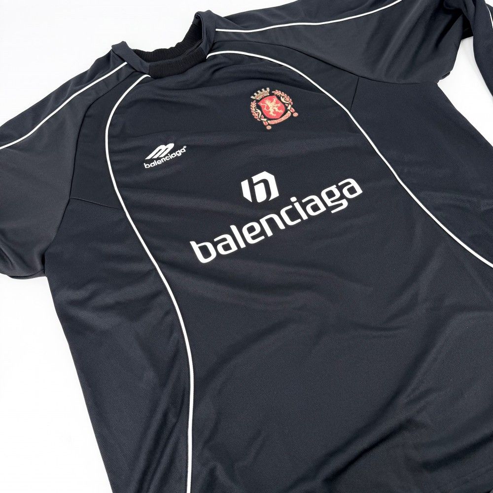 バレンシアガ MIAMI サッカー メッシュ テクニカル ジャージ シャツ バレンシアガ 長袖Tシャツ メンズ メッシュテクニカルジャージー