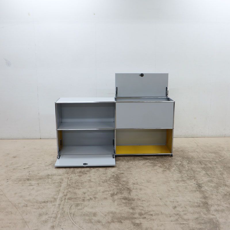 ◇USM Haller System◇ USMハラーシステム 2列2段 キャビネット/サイド