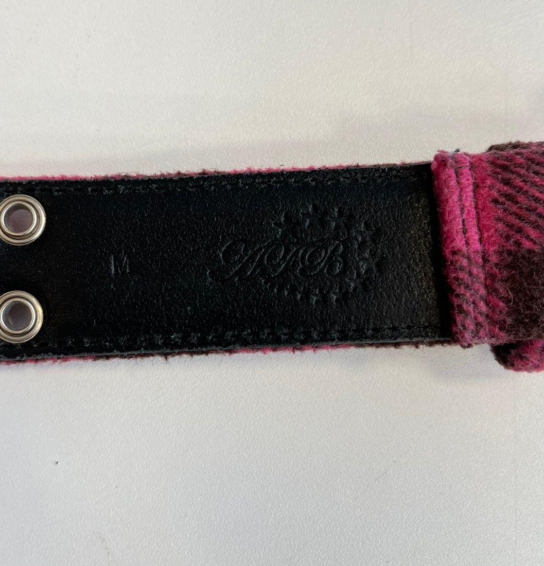 エーエフビー AFB FLANNEL CHECK BELT フランネルチェックベルト