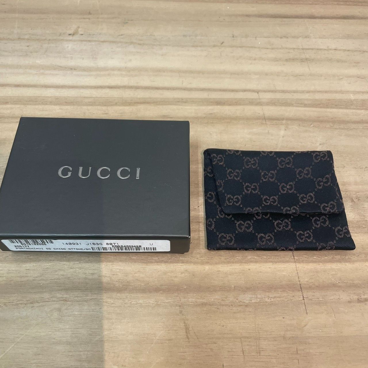 成】GUCCI インターロッキング GGロゴ キーホルダー キーリング 箱