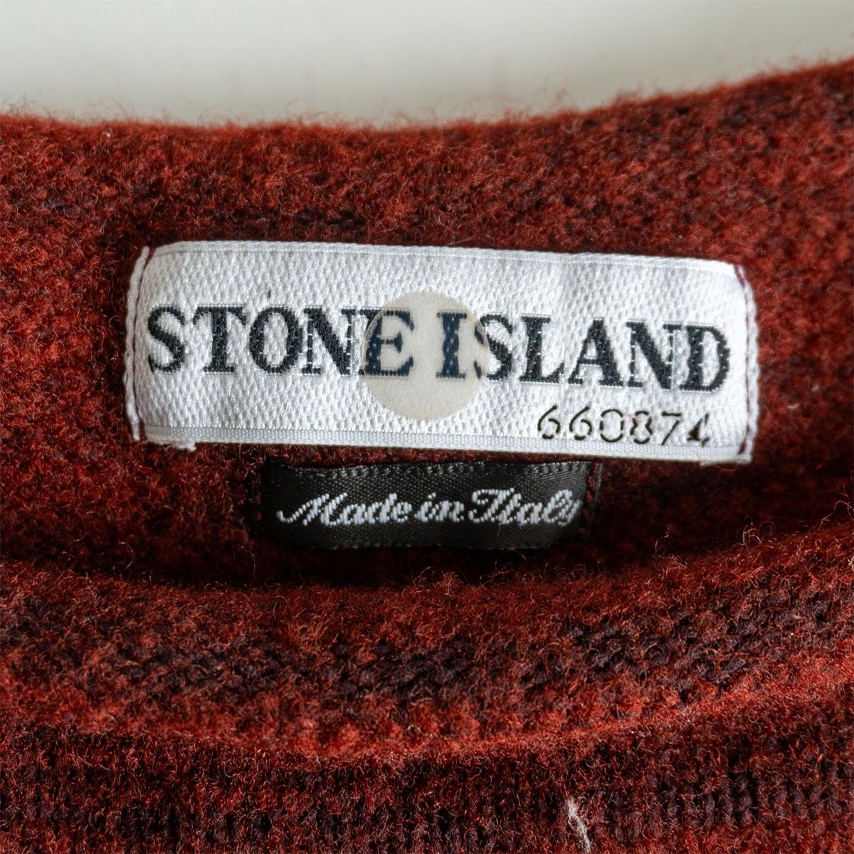 00s/アーカイブ】STONE ISLAND【Knitwear】M ボルドー ストーン 