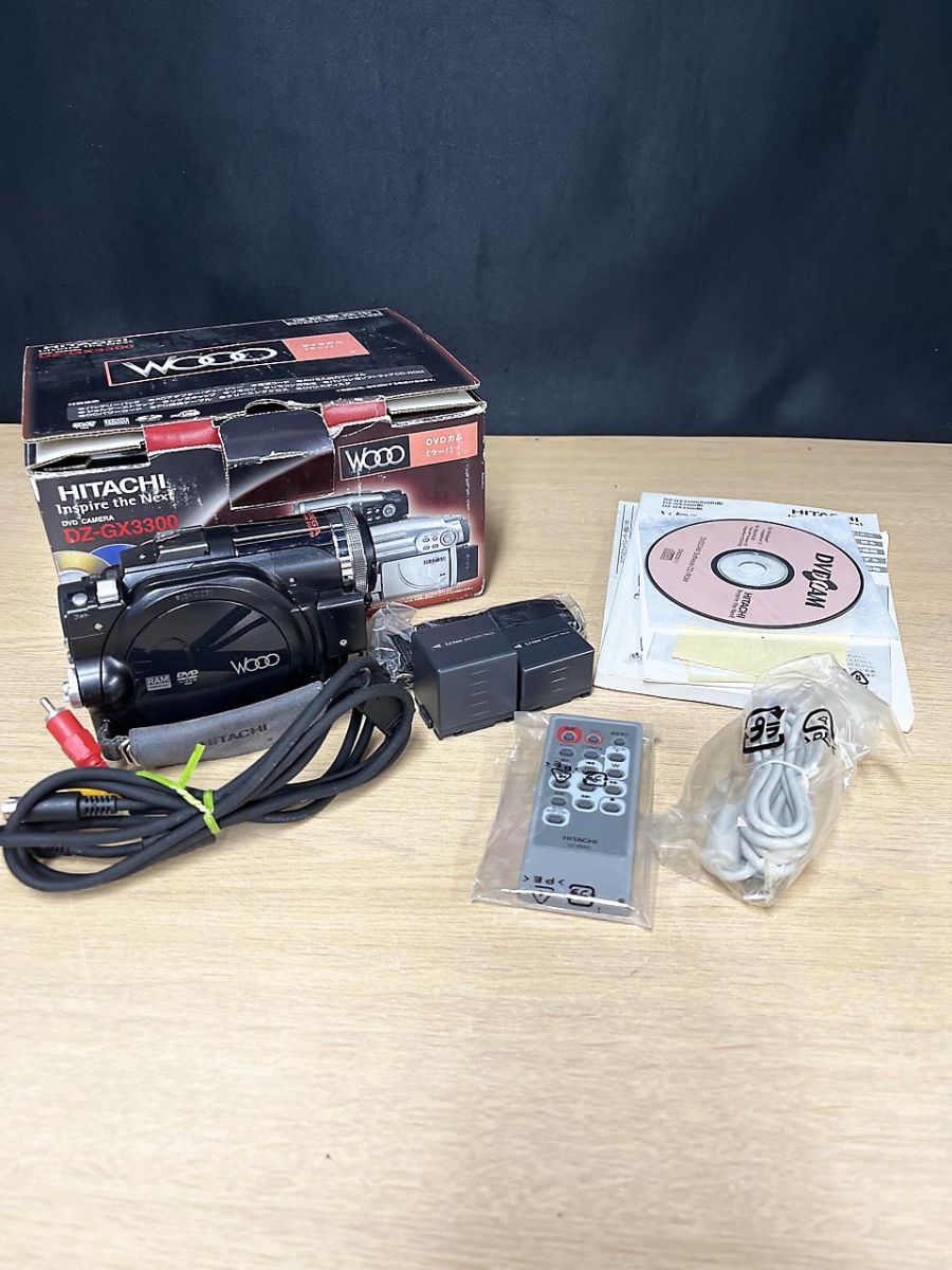 ジャンク品】 HITACHI 日立 DVD カメラ ビデオカメラ WOOO DZ-GX3300