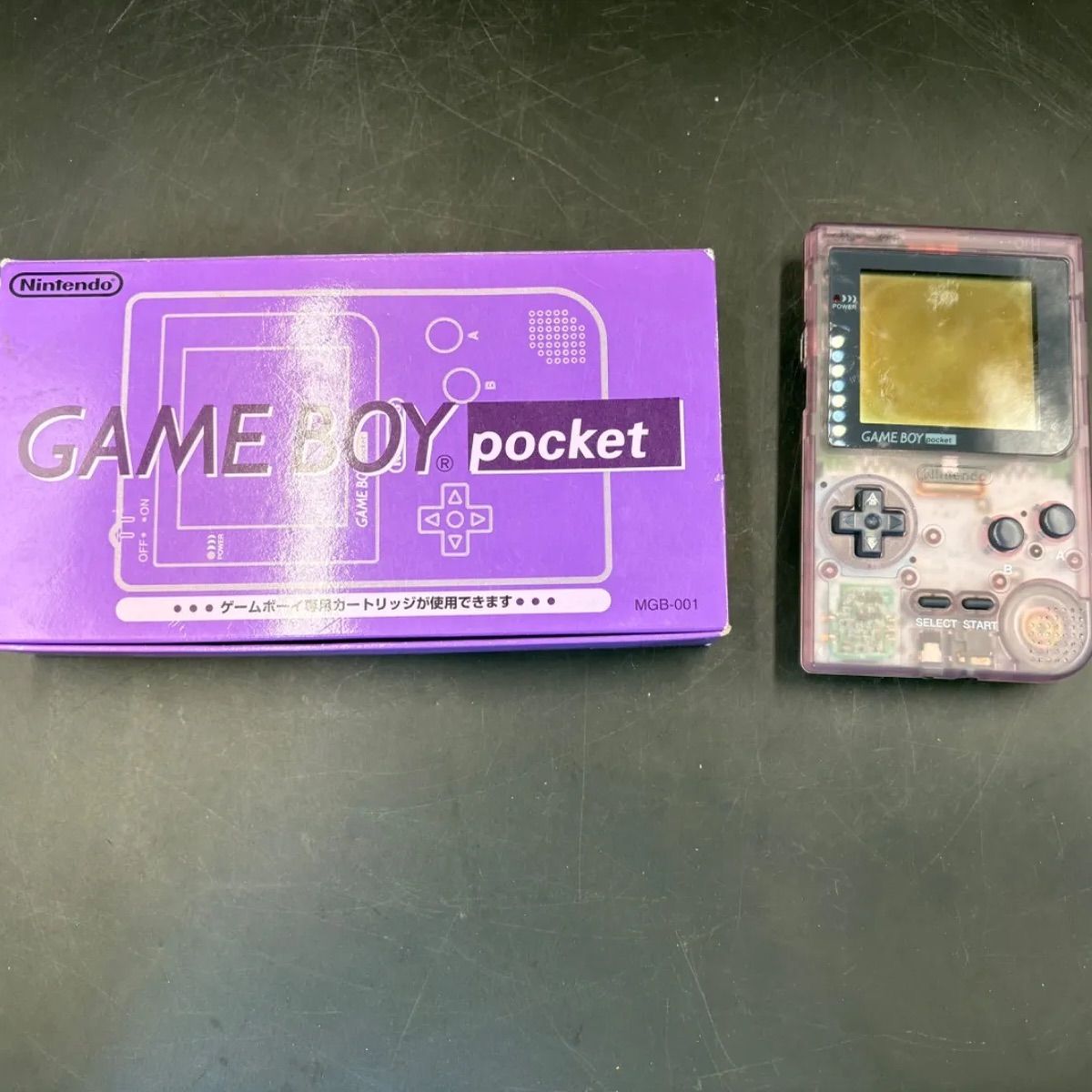 🔶 【箱付き・通電確認済】Nintendo GAME BOY pocket ゲームボーイ