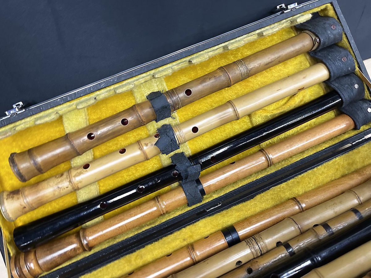尺八 在銘 銀継 約54㎝ 和楽器 ハードケース付き ジャパンヴィンテージ 売上 尺八 在銘 銀継 約54㎝ 和器 ハードケース付き ジャパン